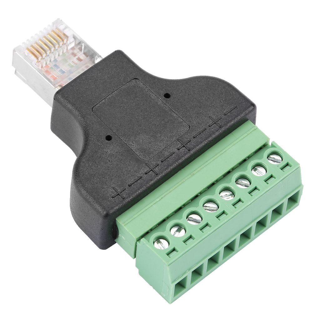 8p8c Ethernet Rg-45 Stecker Auf 8-poligen Digitalen Adapterstecker Konvertierungskopf