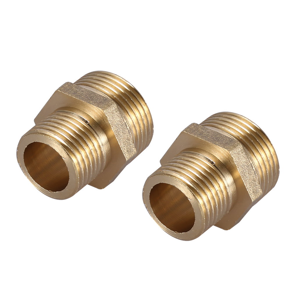 Reduzierstück Aus Messing, Sechskantnippel, Außengewinde, 3/4" - 1/2" Wasserrohrverschraubungen (verstärkung)
