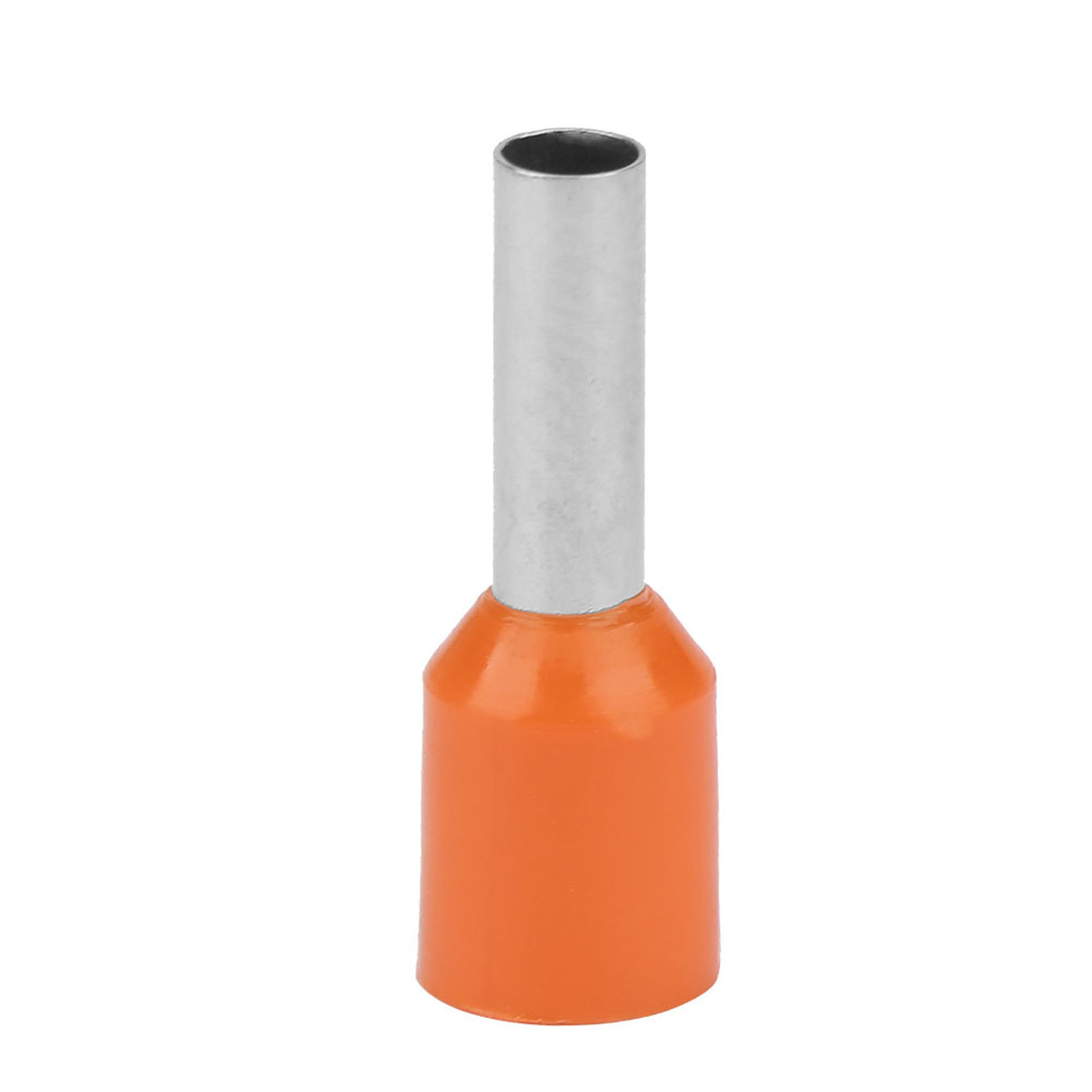 500 Stück/set E2508 Kaltgepresste Verbindungsrohre Isolierte Steckverbinder Kabelverbinder (orange)