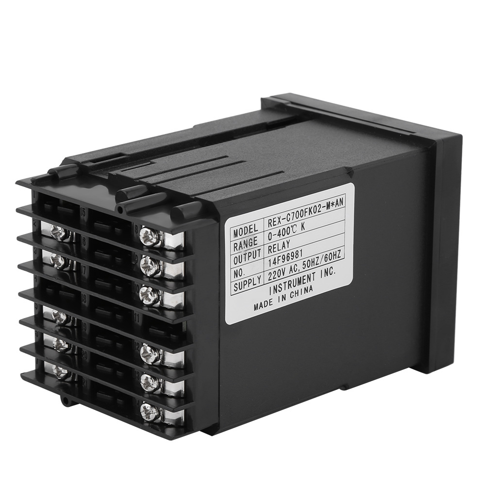 Digitaler Pid-temperaturregler Rex-c700 0–400 °c, Thermoelement-eingang, Relais-ausgang 220 V