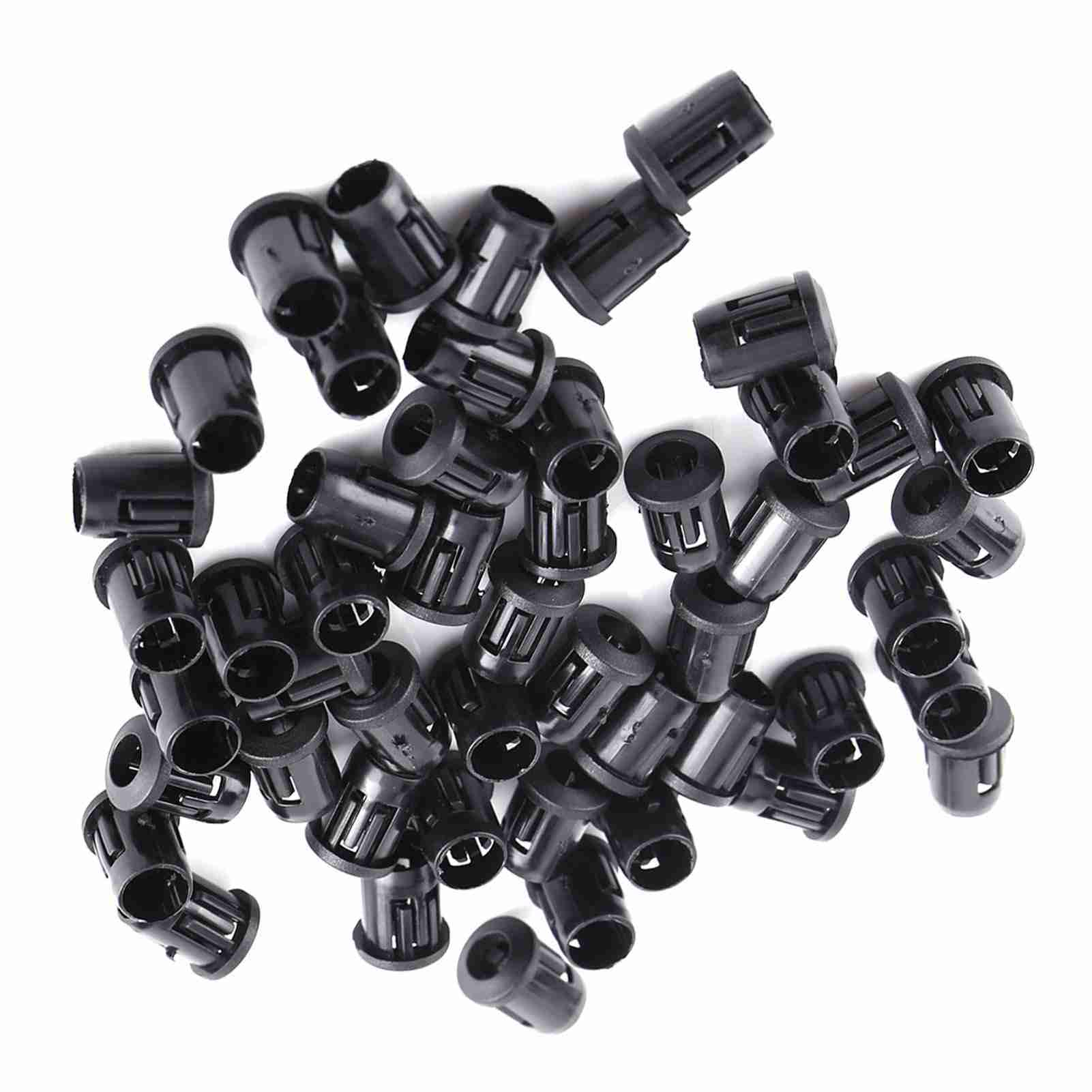 Mm Led-lampenfassung, 50 Stück, Diodenhalter, Nylon, Schwarze Clip-abdeckung, Nützlich