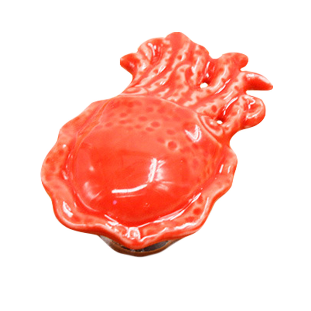Keramischer Türgriff In Form Eines Oktopus Für Schubladen, Schränke Und Kleiderschränke (rot)