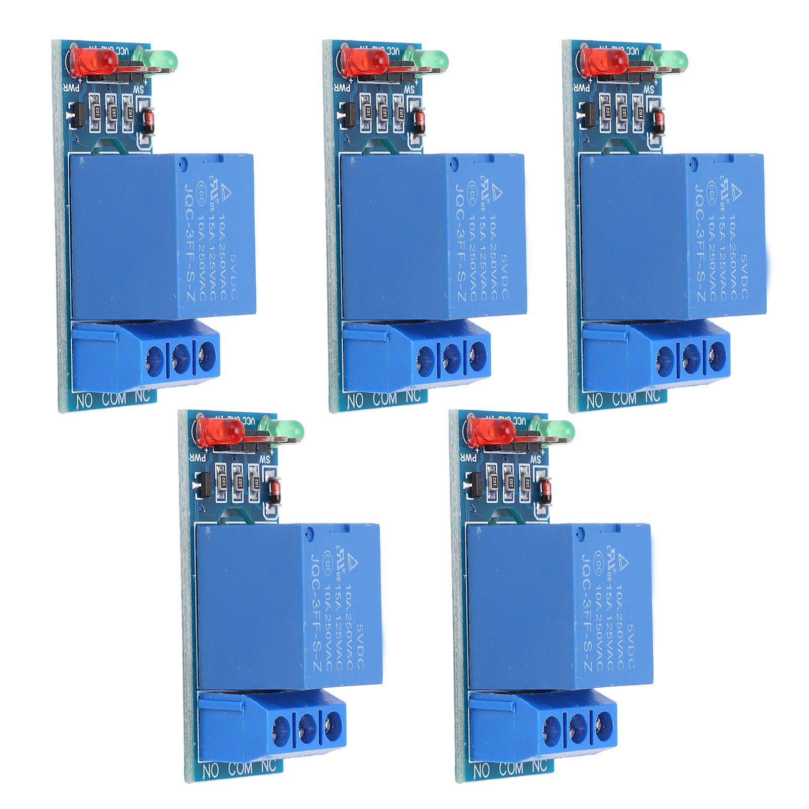 Stück 1-kanal-relaismodul-leiterplatte, Optoisoliert, 5v Elektronisches Bauteil