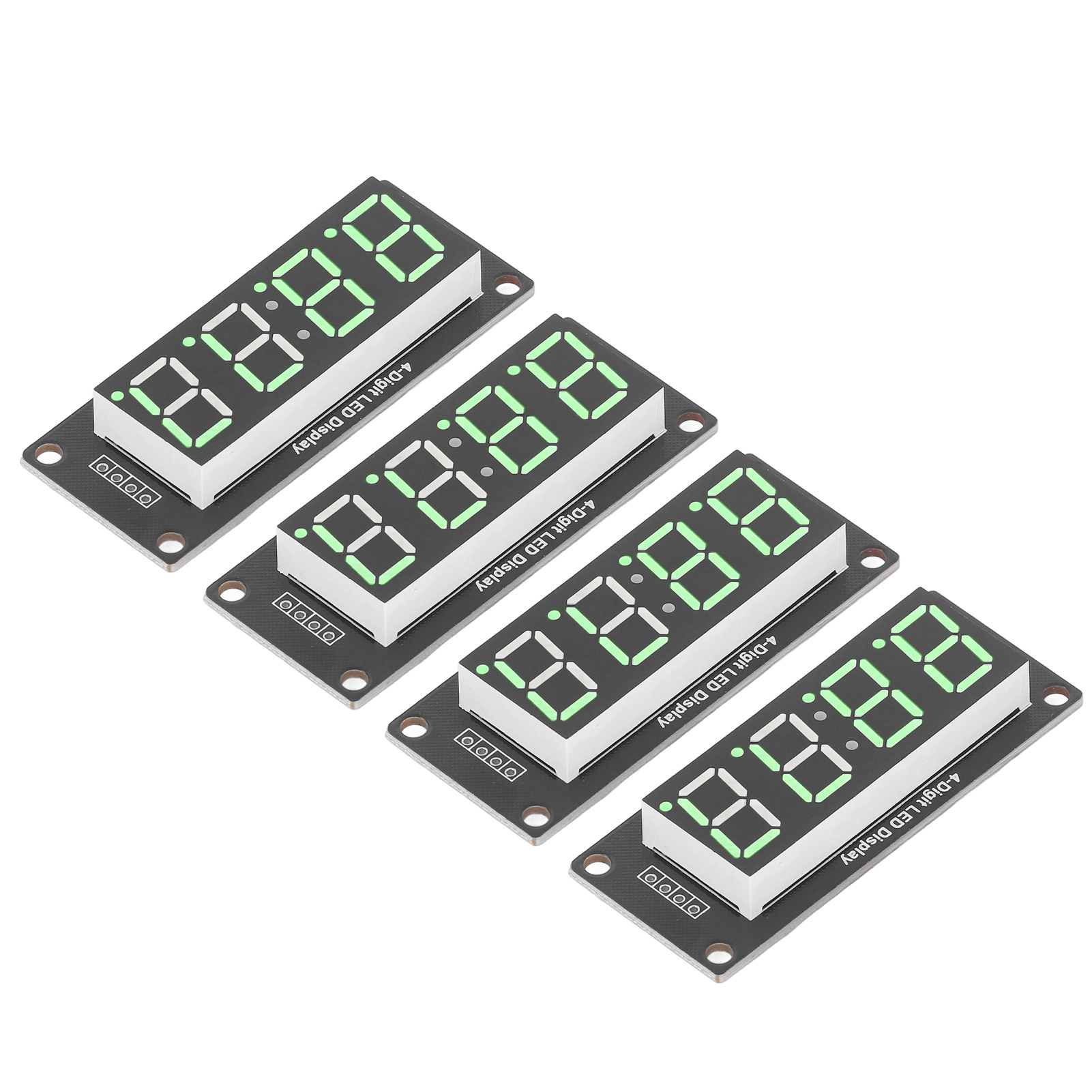 Stück 4-stellige Digitale Led-röhrenanzeigen, 7-segment-uhrmodul Tm1637, 0,56 Zoll, Grün, Mra041a