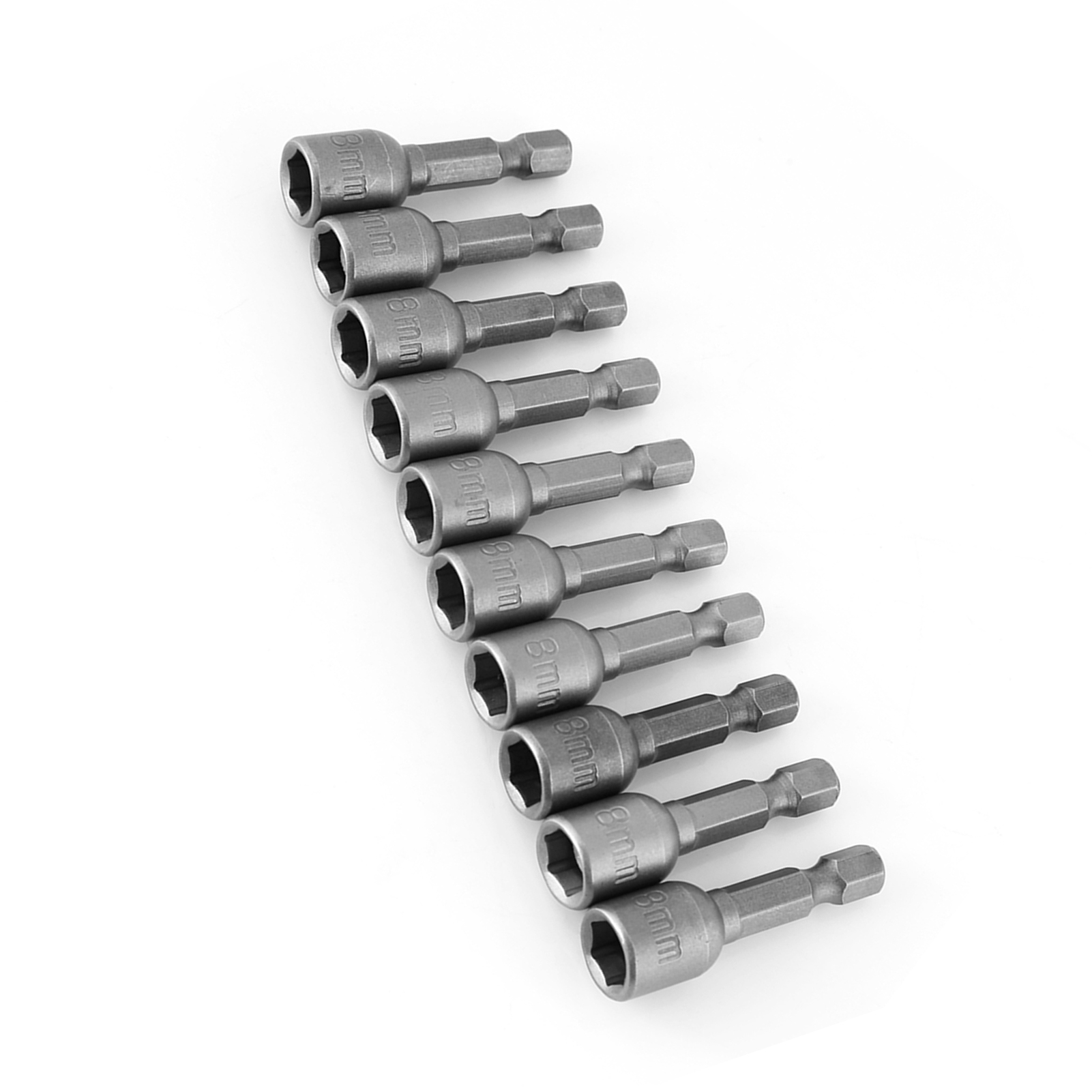 10-teiliges Set Metrischer Magnetischer Sechskant-steckschraubendreher Mit 1/4"-schaft Für Bohrmaschinen