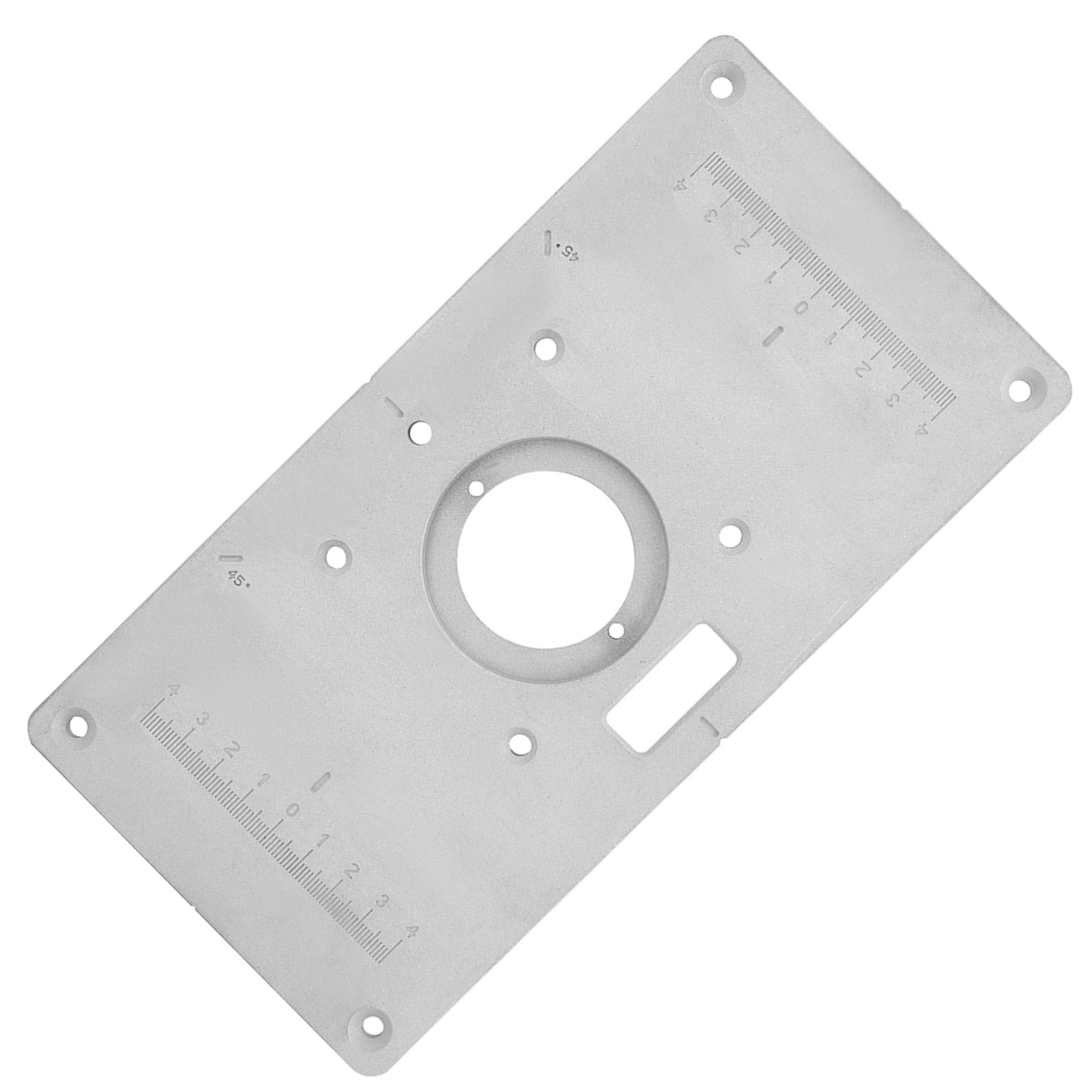 235 Mm X 120 Mm X 8 Mm Aluminium-distanzplatte Und -ring Für Diy-frästische (holzbearbeitung)