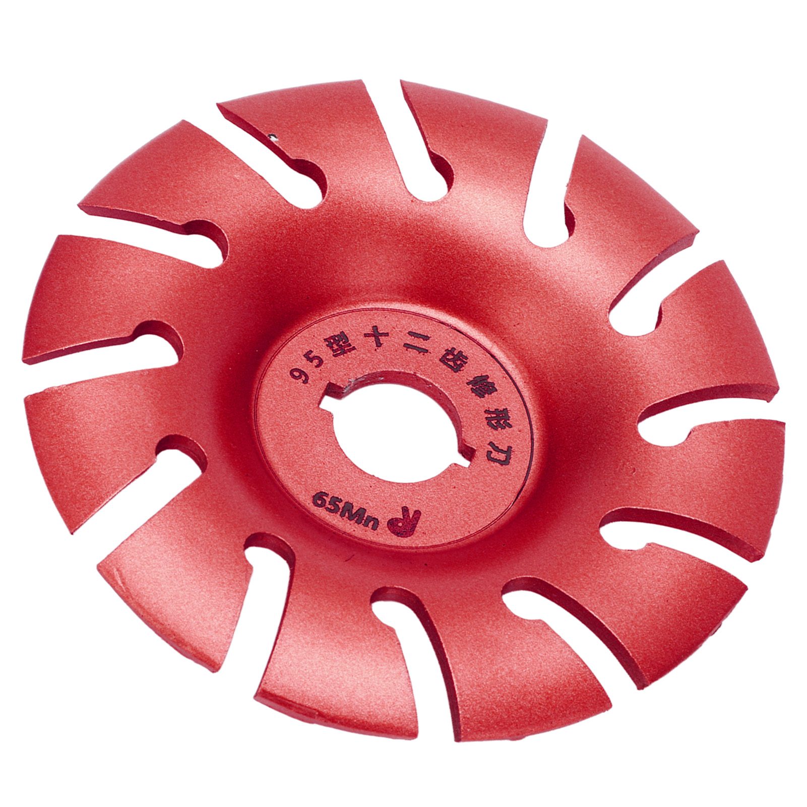 Schleifscheibe, 12 Zähne, Edelstahl, 95 Mm, Rot, Für Winkelschleifer, Holzbearbeitung