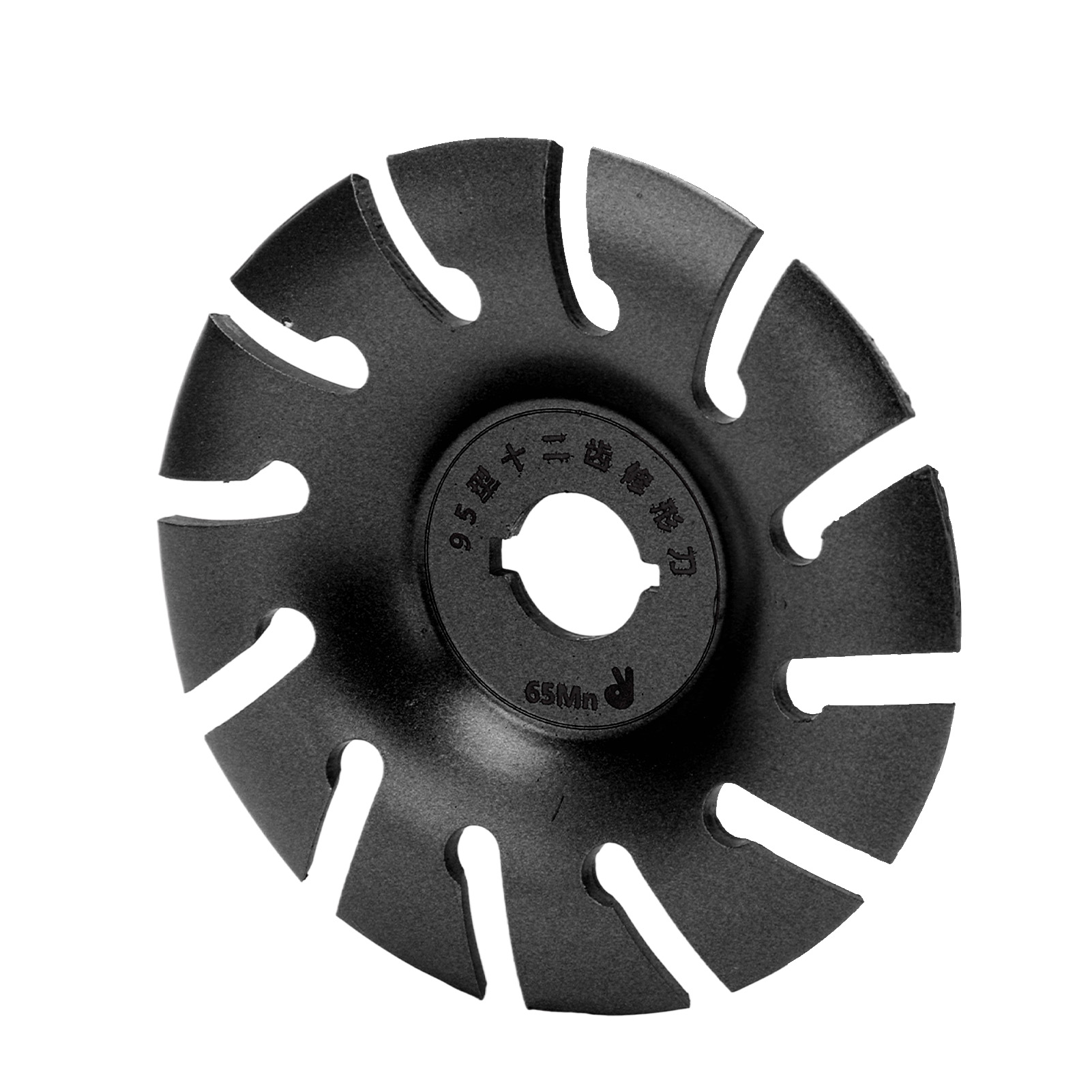Schleifscheibe, 12 Zähne, Edelstahl, 95 Mm, Schwarz, Für Winkelschleifer, Holzbearbeitung