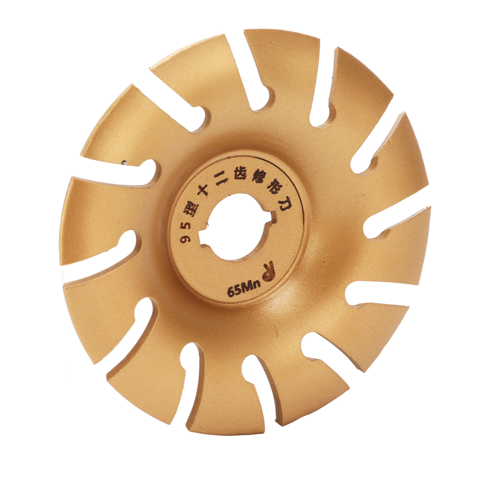 Holzbearbeitungsschleifscheibe, 12 Zähne, Edelstahl, 95 Mm, Goldfarben, Für Winkelschleifer, Holzbearbeitung