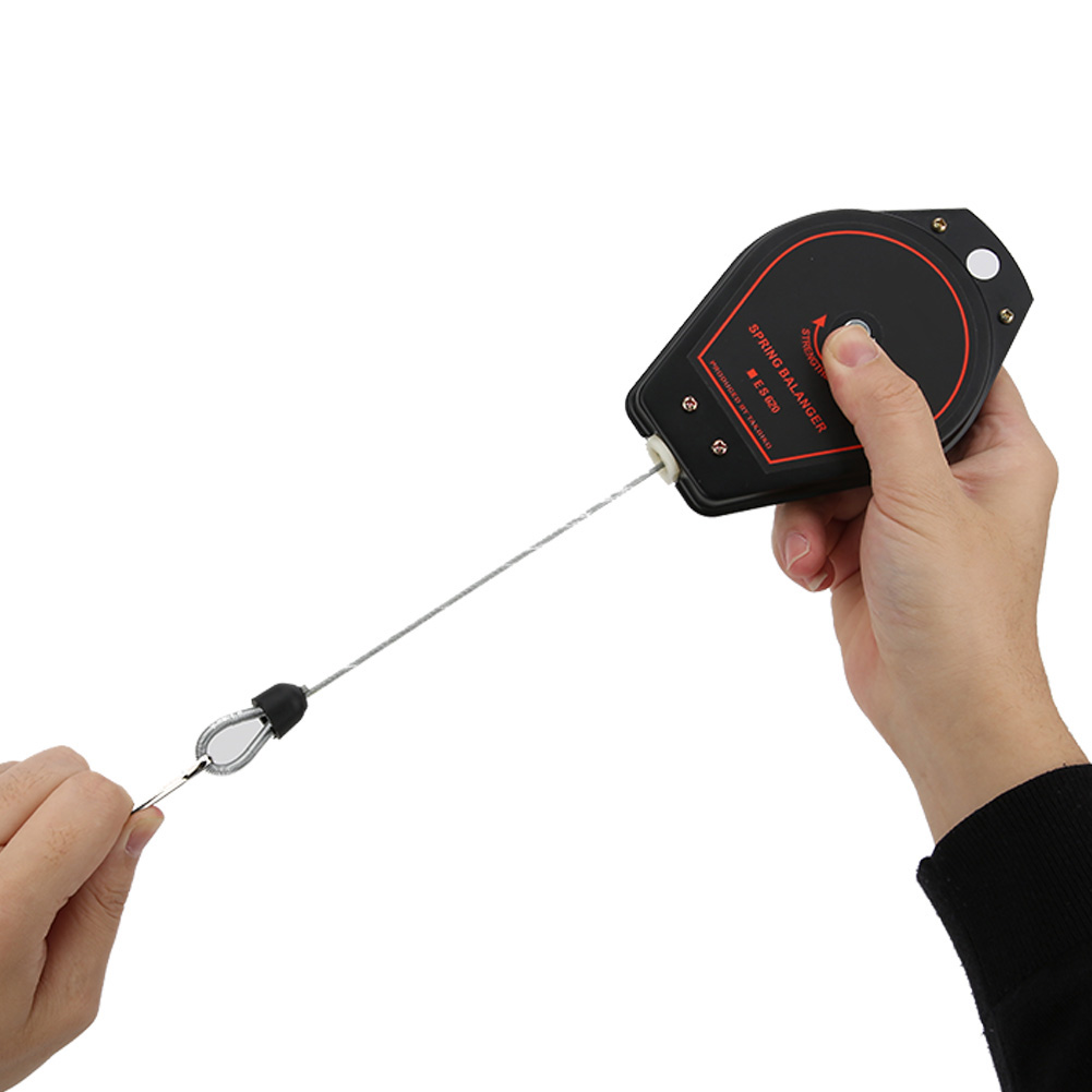 Neuer Federbelasteter, Einziehbarer Werkzeughalter Mit Einer Tragfähigkeit Von 0,6-2,0 Kg Es620 (schwarz)