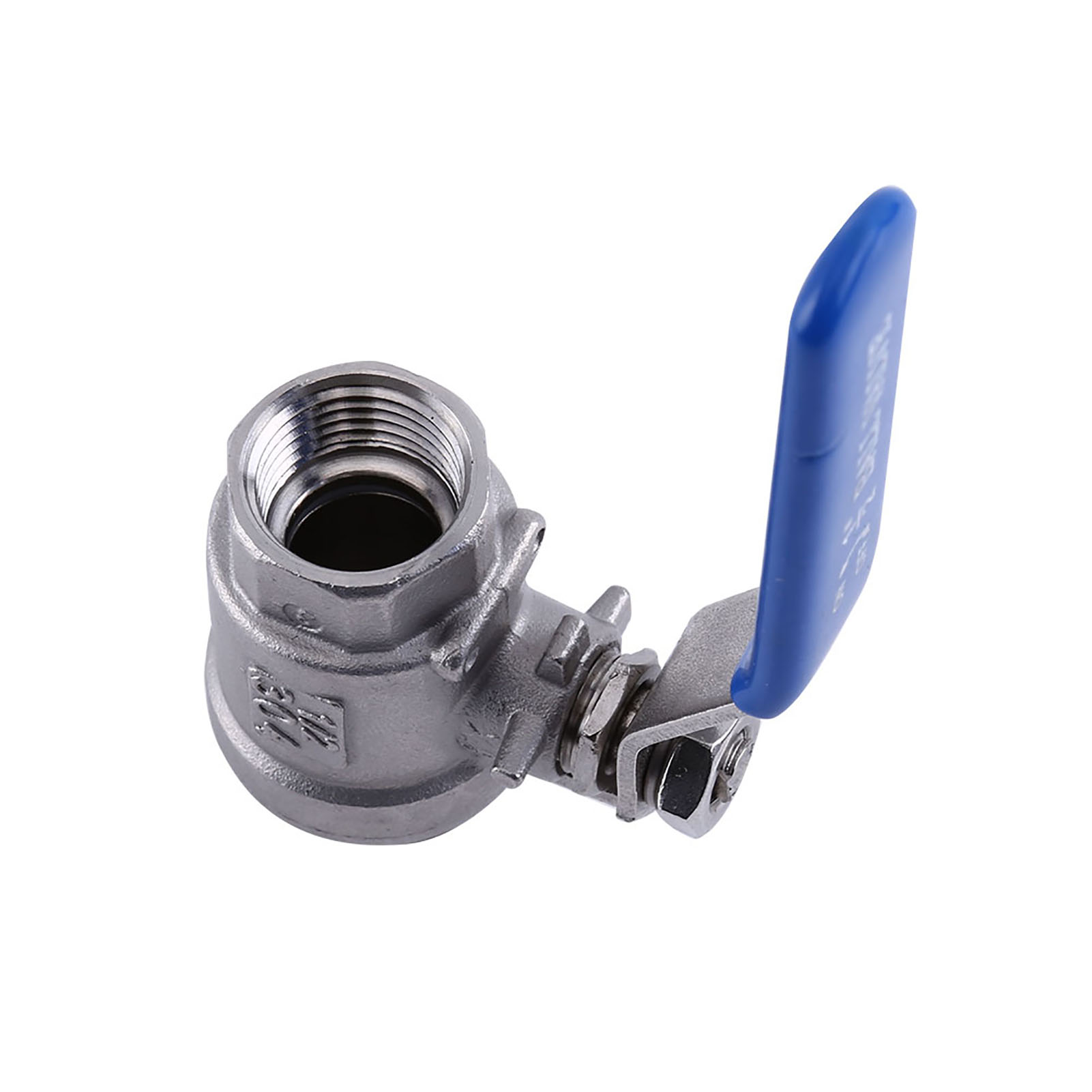 1/2" Npt Vollbohrung 2-wege-drehhebelkugelhahn, Edelstahl Ss304, Zweiteilig, Wog1000