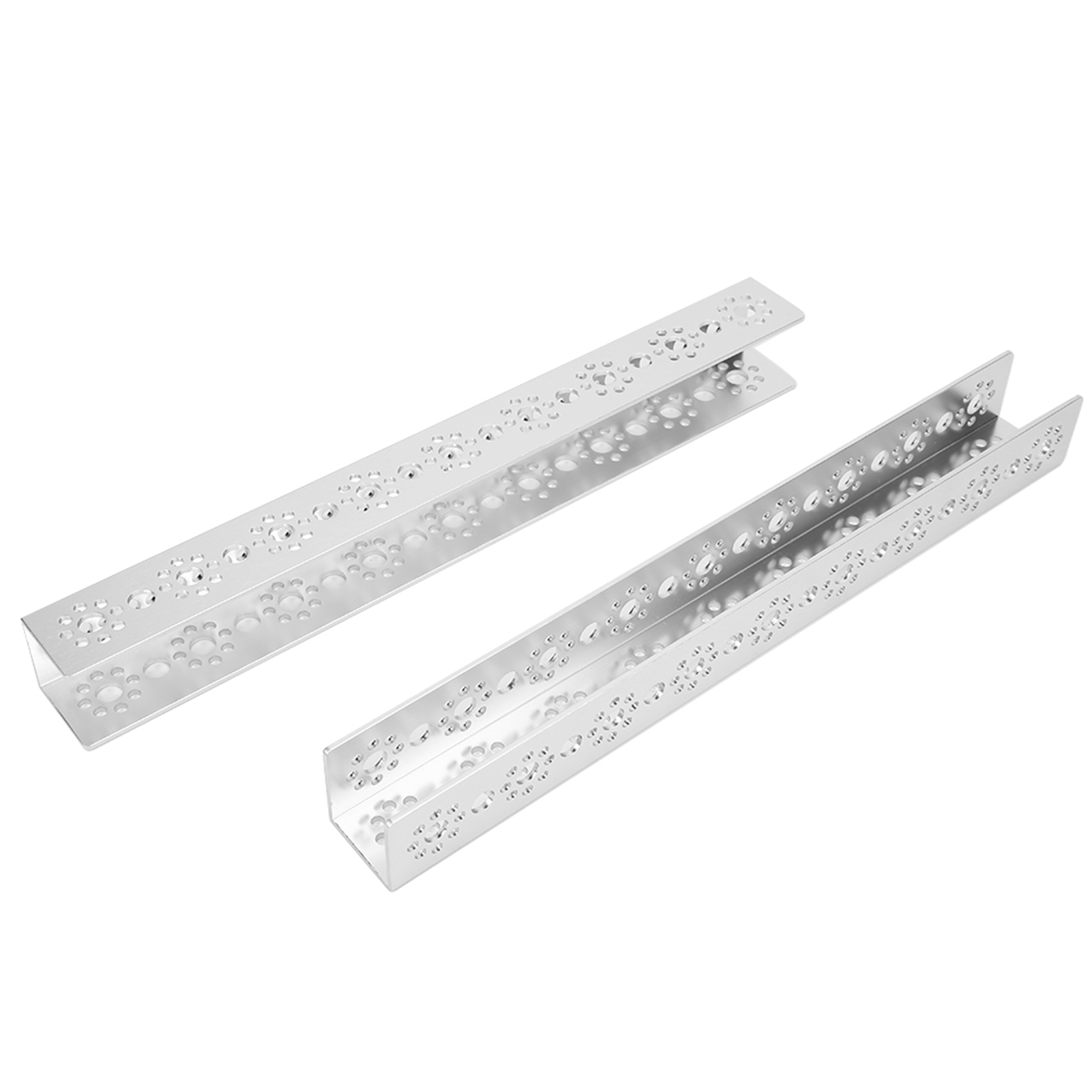 2 Stück 17-loch-u-träger-aluminiumprofile Für Roboterteile, Geeignet Für Tetrixrobotics