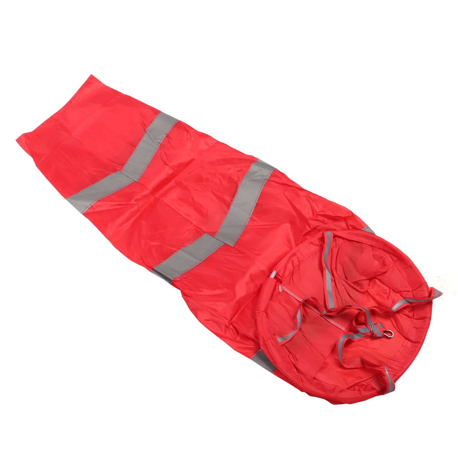 Windsack, Leicht Und Robust, Aus Polyester, Zur Messung Der Windrichtung, Ideal Für Landwirtschaft, Outdoor-aktivitäten, Industrie Und Freizeit, Rot, 100 Cm, Reflektierend