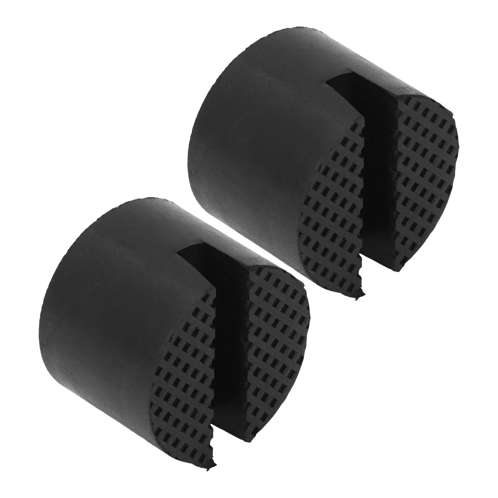 2 Stück Gummi-wagenheberauflagen Mit Gerilltem Adapter, Universell Für Pkw Und Suvs