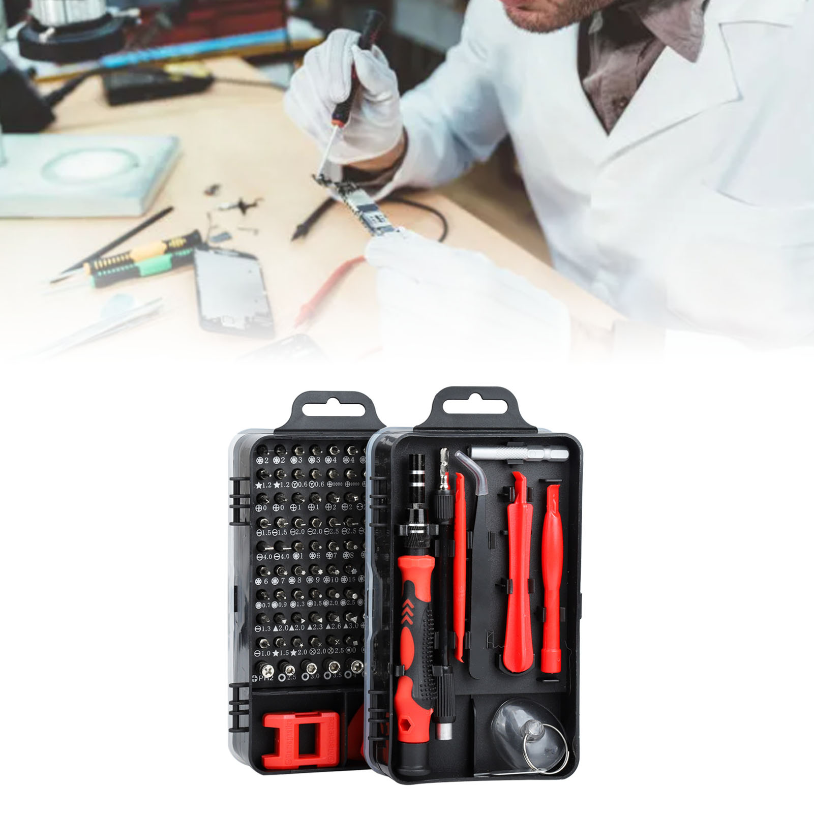 Schraubendreher-set Aus Kohlenstoffstahl, Mehrzweck-werkzeugset Zum Zerlegen Und Reparieren Elektronischer Geräte Wie Uhren Und Mobiltelefone, Blau