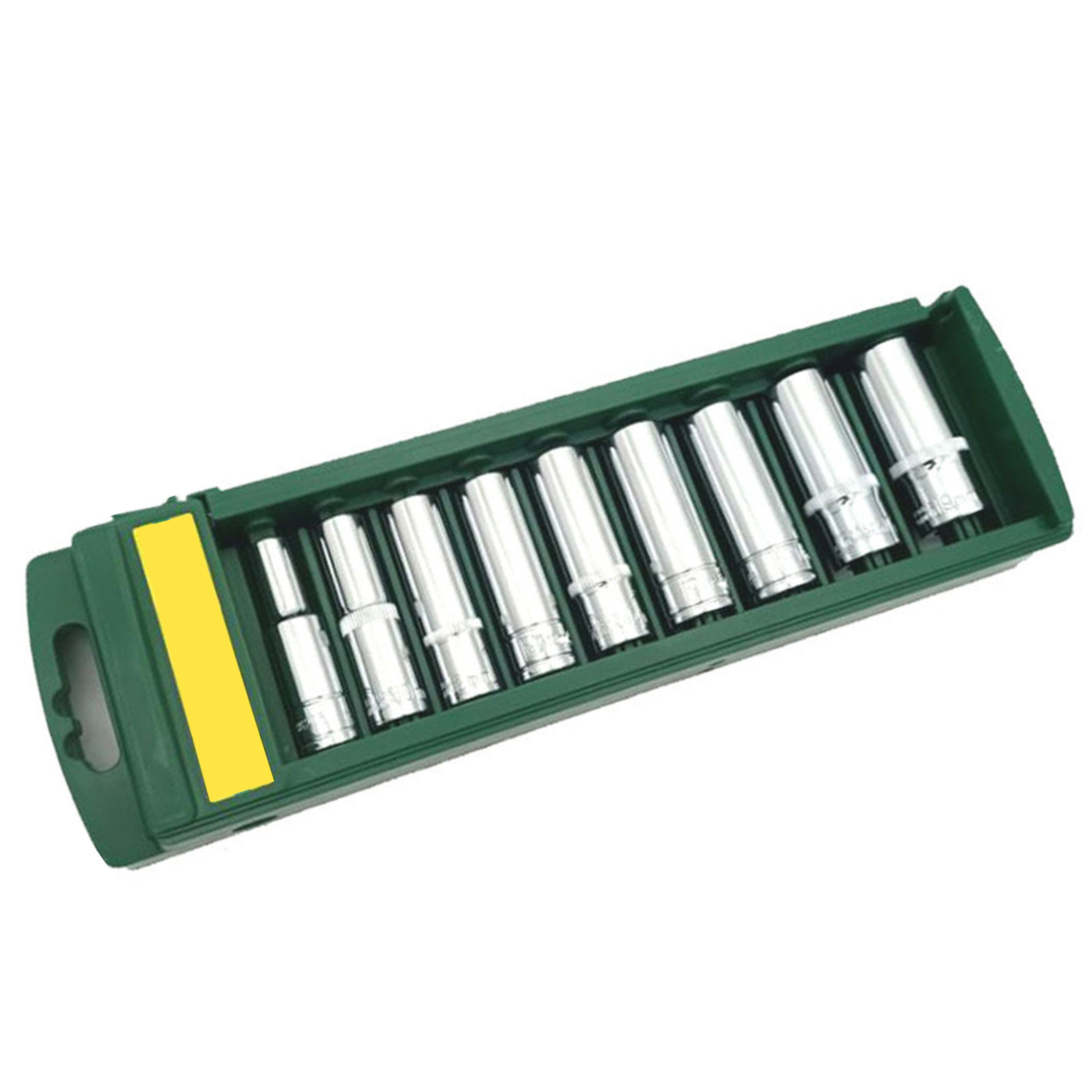 9-teiliges Set Mit 3/8-zoll-sechskant-steckschlüsseln, Verlängerungsbits Aus Chrom-vanadium-stahl Und 6-punkt-schlagschrauber-steckschlüsseln