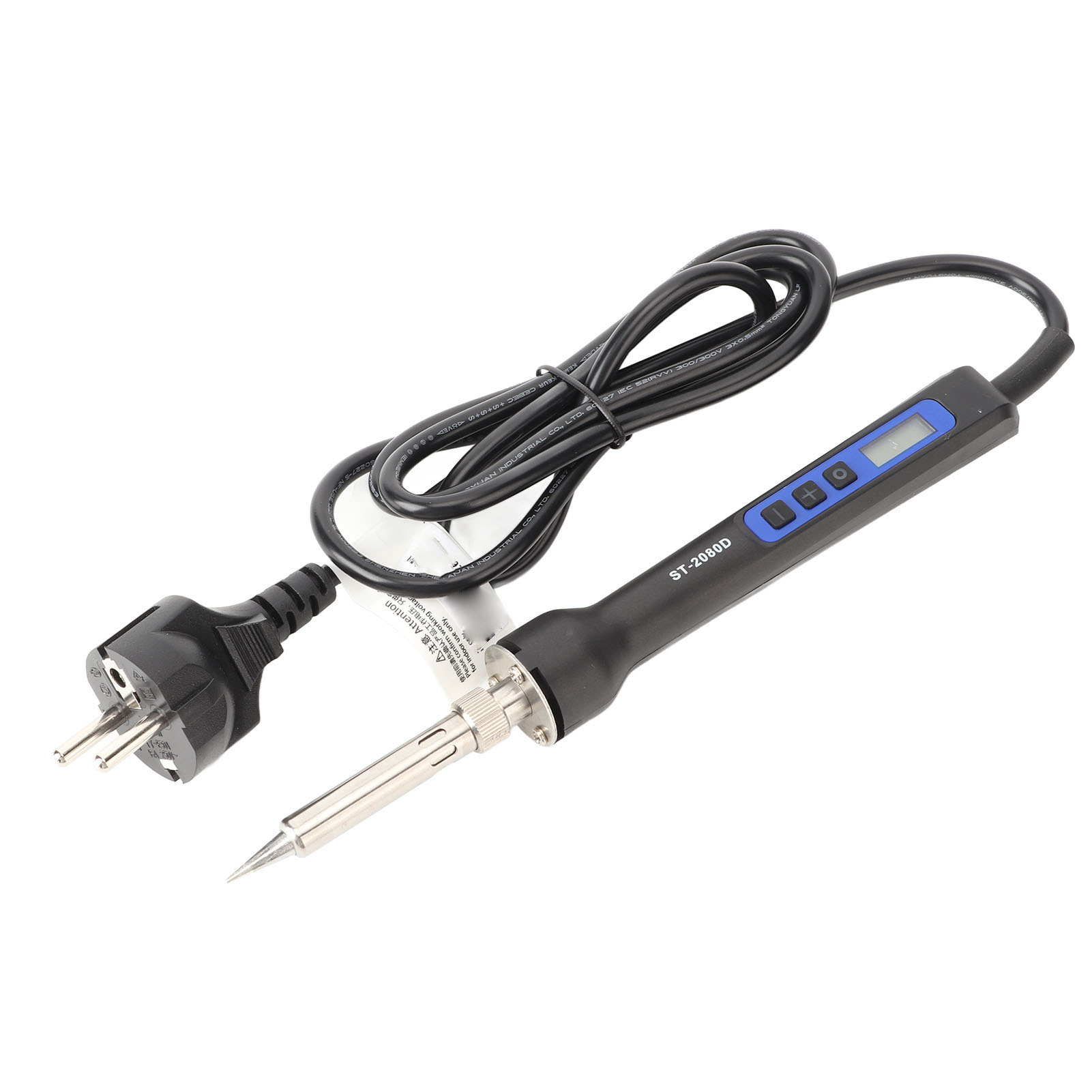Leistungsstarker Lötkolben Mit Digitalanzeige, Lcd-display, Tragbar, Eu-stecker, 220–240 V, St-2080d, 80 W