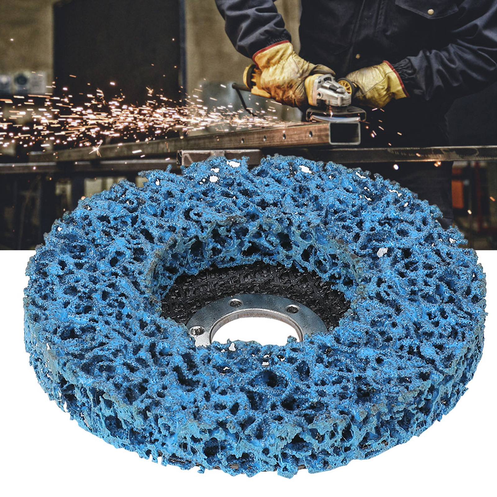 5 Polystyrol-schleifscheiben Zum Entfernen Von Rost Und Farbe Für Winkelschleifer (125 Mm)