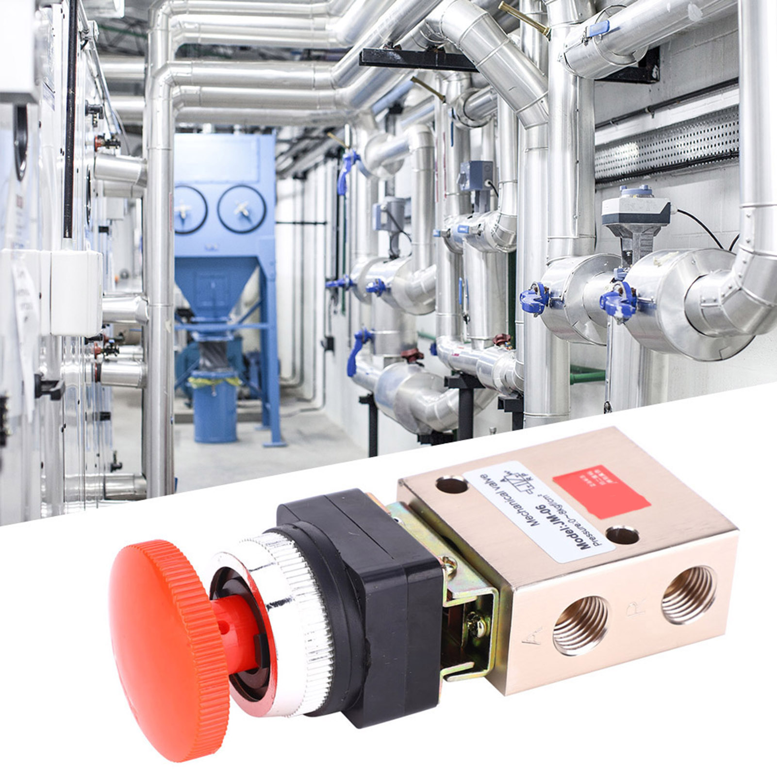 Jm-06 Pneumatisches Mechanisches Ventil Pt 1/4 Zoll 2-wege 3-positionen Selbstsichernd