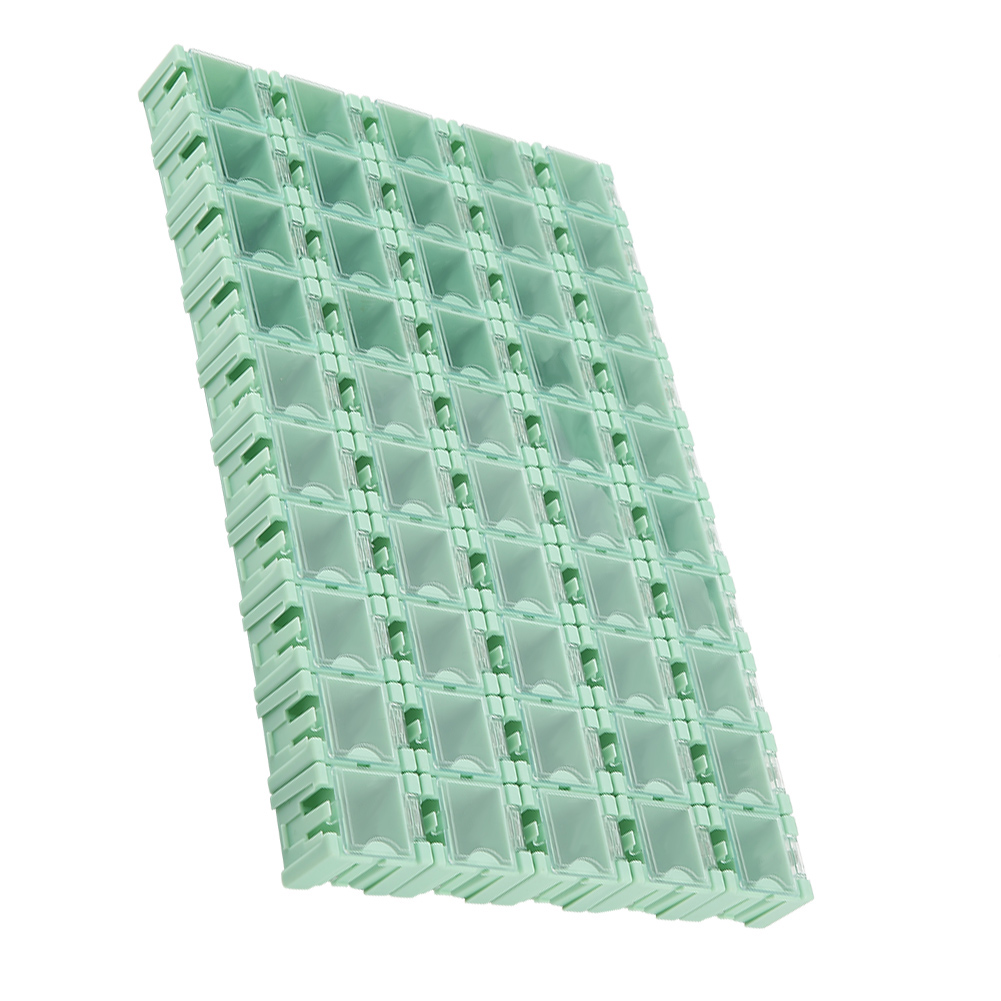 50 Grüne Smt/smd-aufbewahrungsboxen, Mini-aufbewahrungsboxen Für Elektronische Bauteile