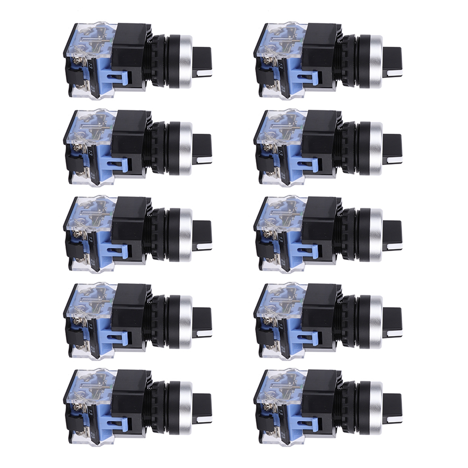 10 Stück Bem38-20x/31 22 Mm 3-positionen-drehschalter Mit Selbstverriegelungsmechanismus
