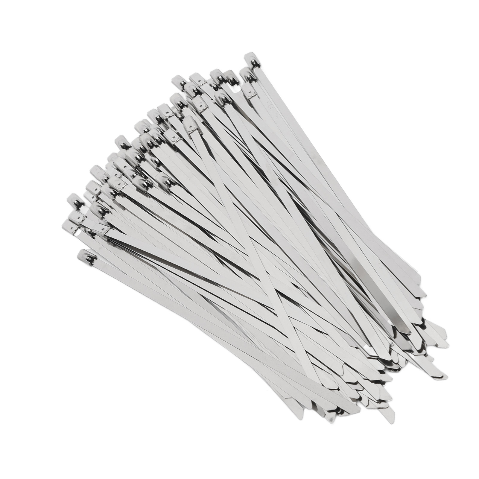 200 Kabelbinder Aus Edelstahl, Breite 4,6 Mm, Selbstsichernd, Für Kabel Und Drähte