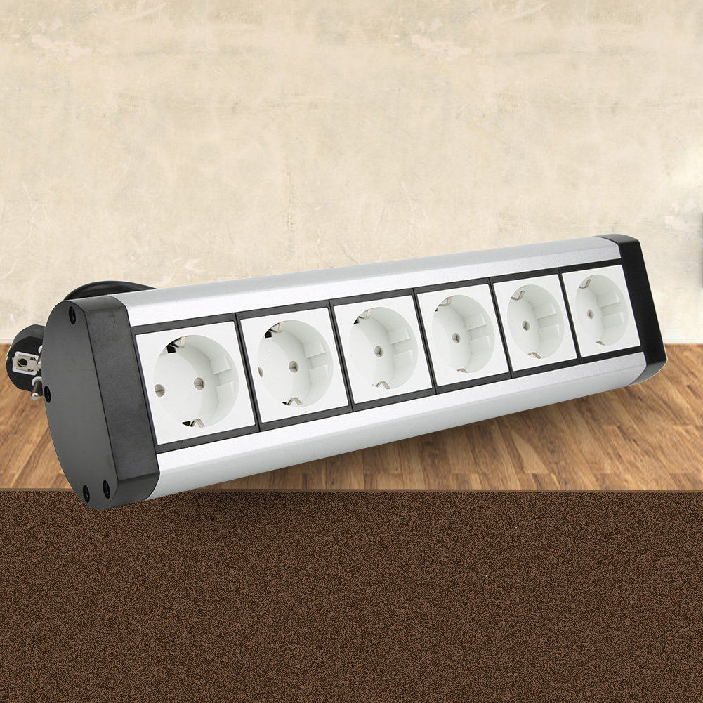 Stecker Aus Aluminiumlegierung Für Haushalts- Und Bürogeräte, Eu-standard 250 V, 5/6 Steckdosen