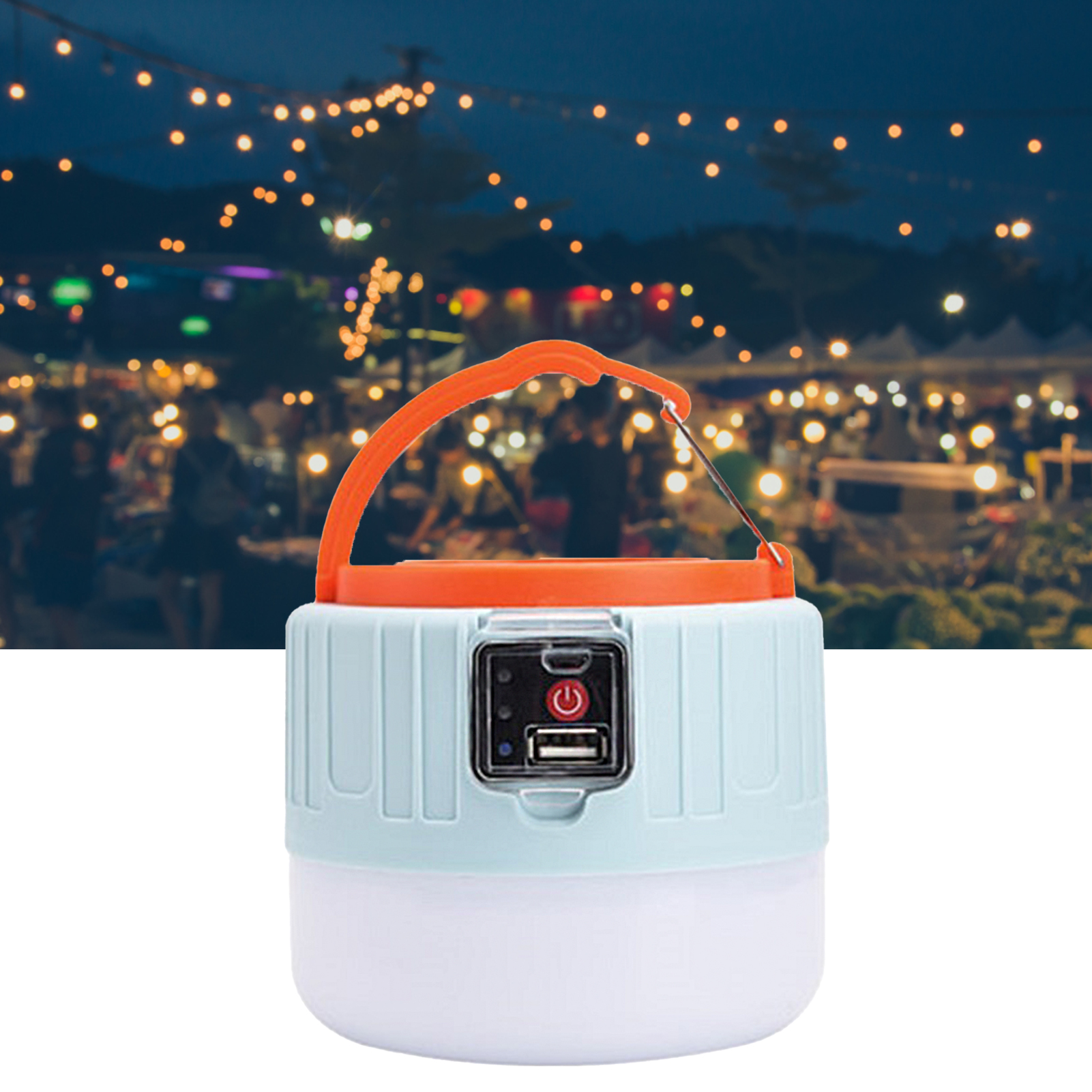 Wasserdichte, Solarbetriebene Campinglampe Mit Usb-ladefunktion Und Led-notbeleuchtung Für Den Außeneinsatz – Ideal Für Picknicks, Wanderungen Und Angeln.