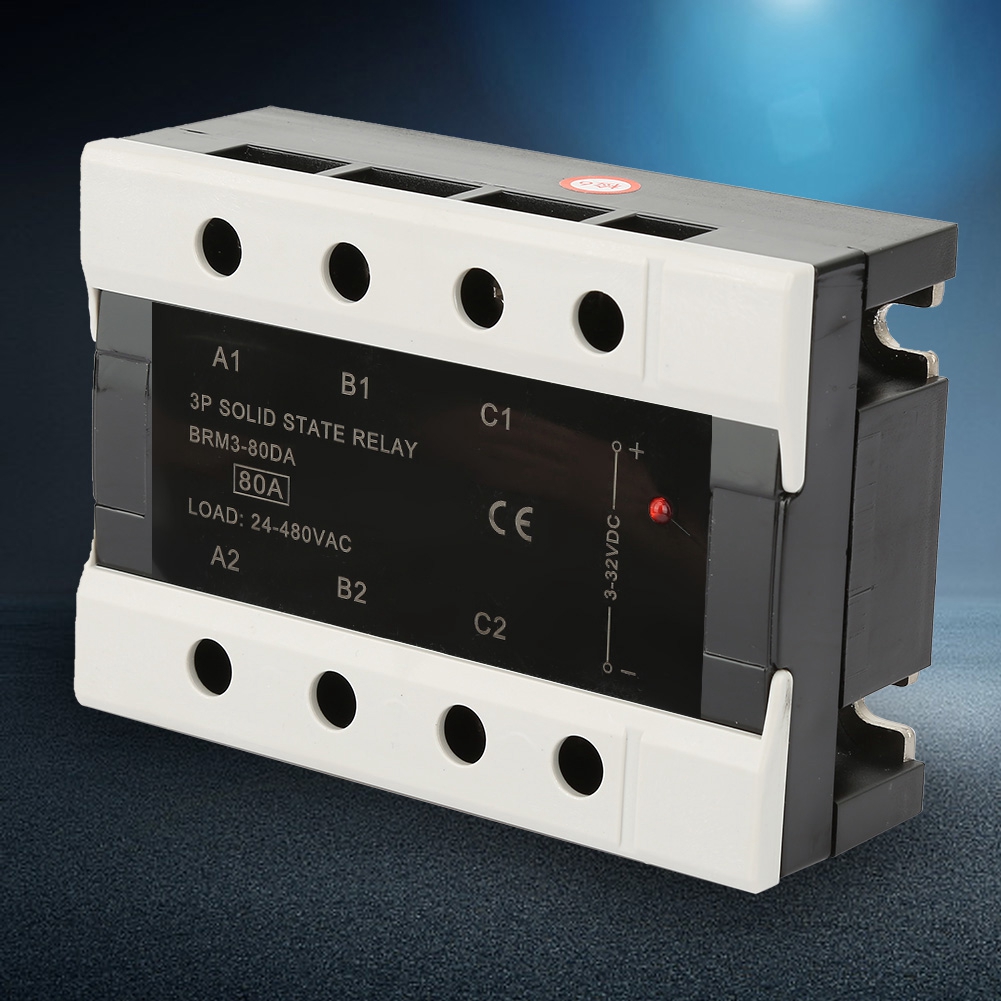 Das Neueste 24-480 Vac Dreiphasige Halbleiterrelais (brm3-80da)