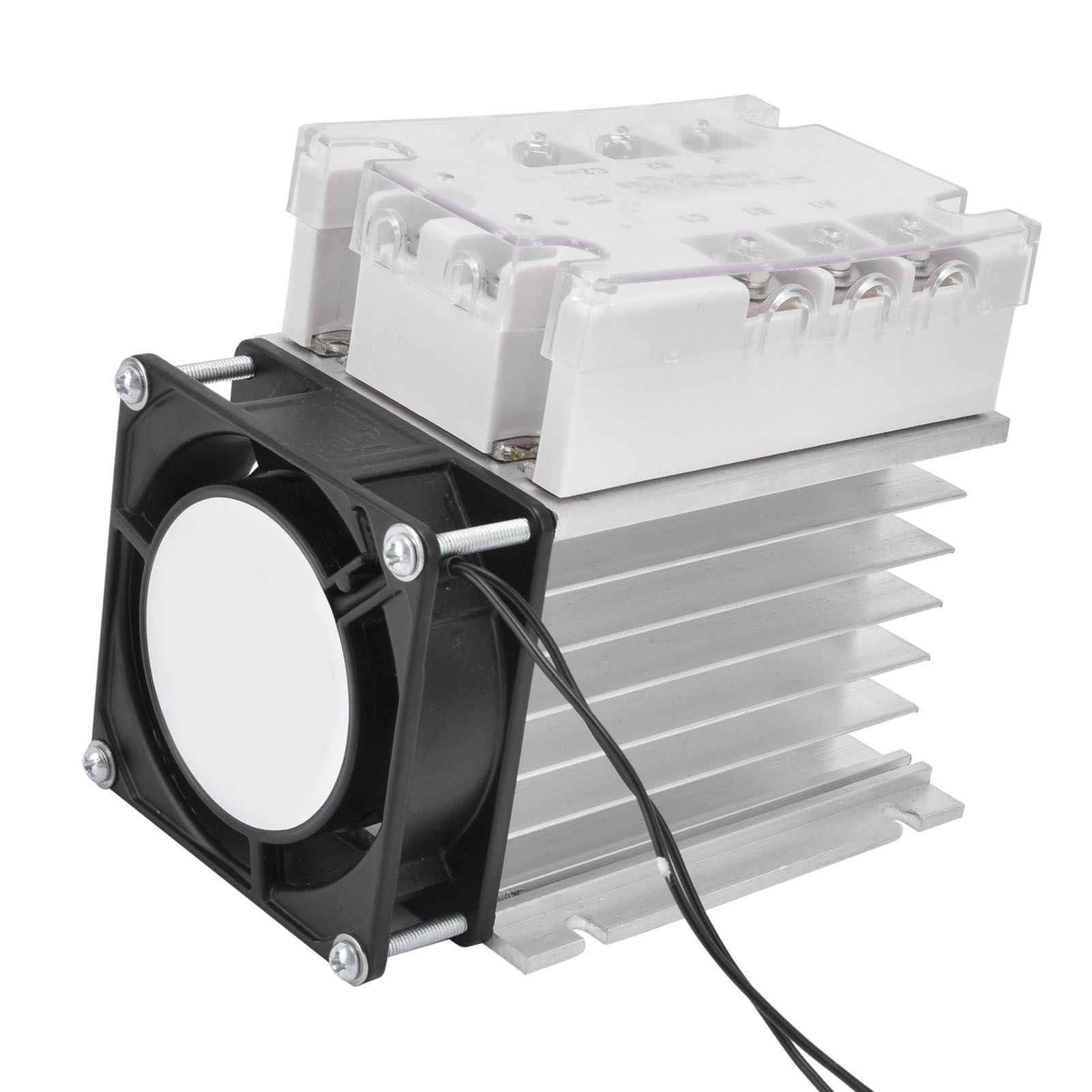 Dreiphasiges Halbleiter-relais-steuermodul Mit Erweiterter Last Für Automatische Steuerung 480 Vac (tsr80dar Mit Kühlkörper)