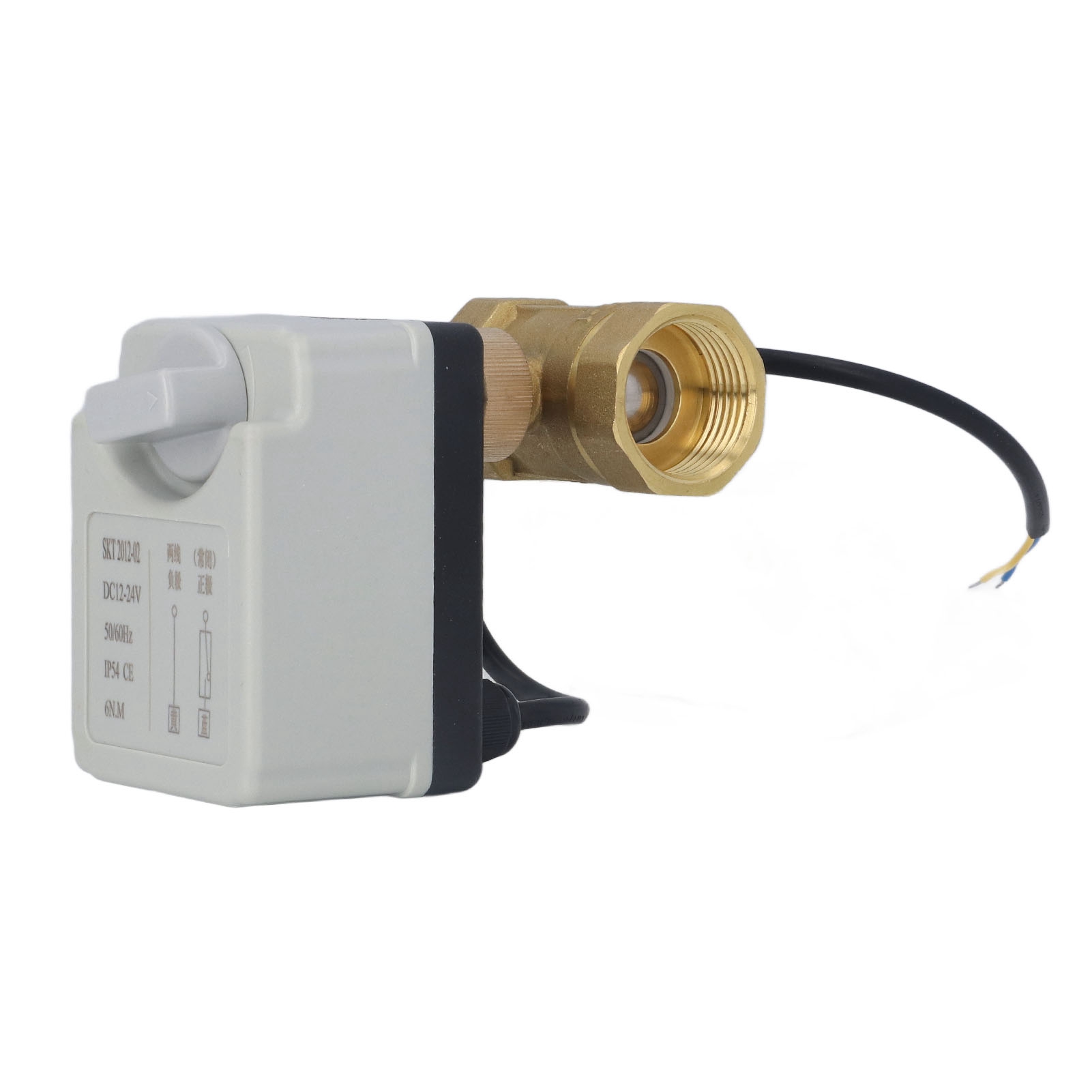Dn25 2-wege-kugelhahn Aus Messing, Normalerweise Geschlossen, Elektrisch, 1-zoll-rohrgewinde, 12–24 V Gleichstrom