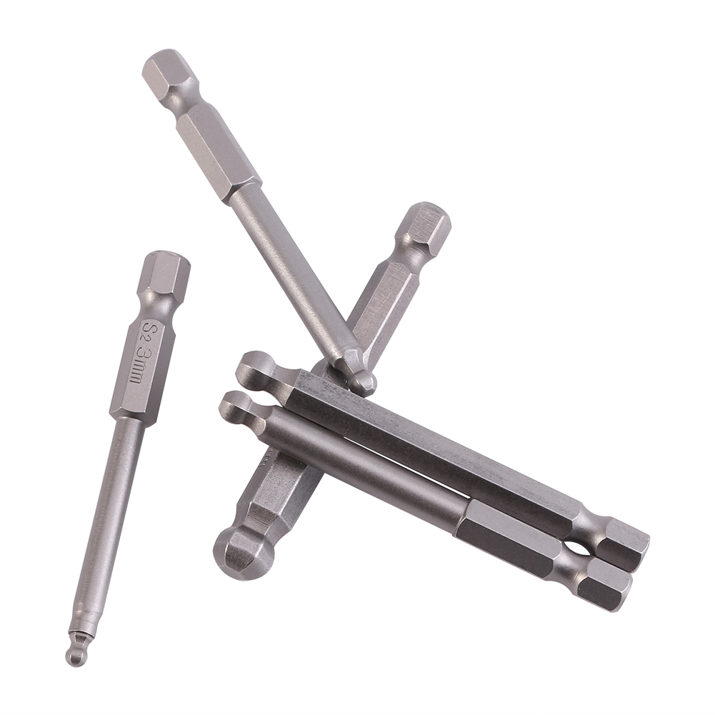7-teiliges Set Mit 1/4"-sechskant-, 2/2,5/3/4/5/6/8 Mm- Und 65 Mm-magnetkugelkopf-schraubendreherbits