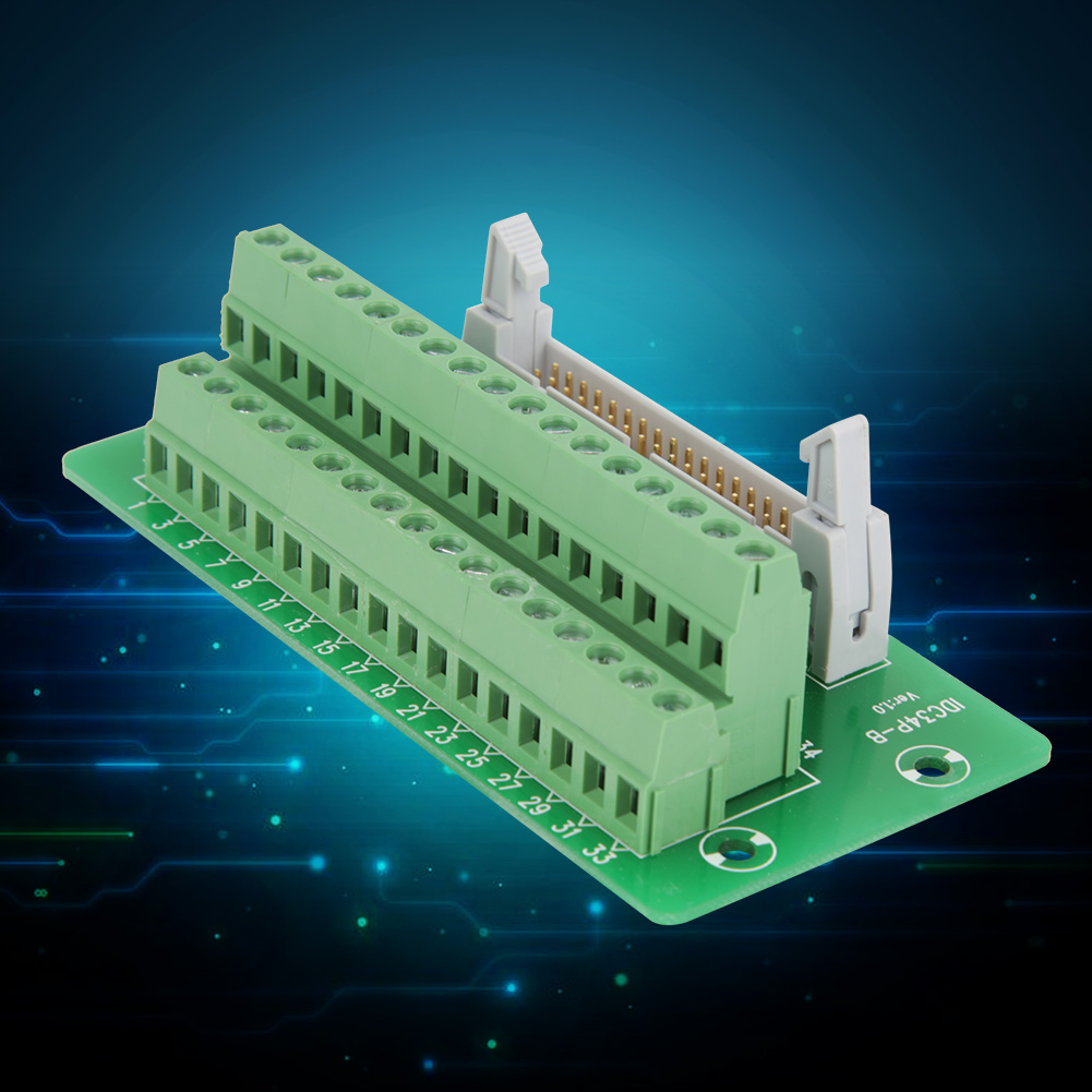 Idc34p 34-poliger Stiftleisten-breakout-board-steckverbinder Für Sps-anschluss Mit Halterung