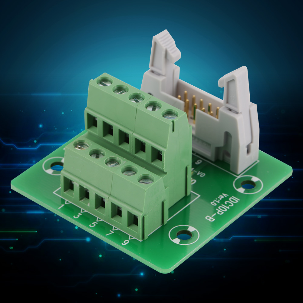 Idc10p 10-poliger Stiftleisten-breakout-board-anschluss Für Sps-anschluss Mit Halterung