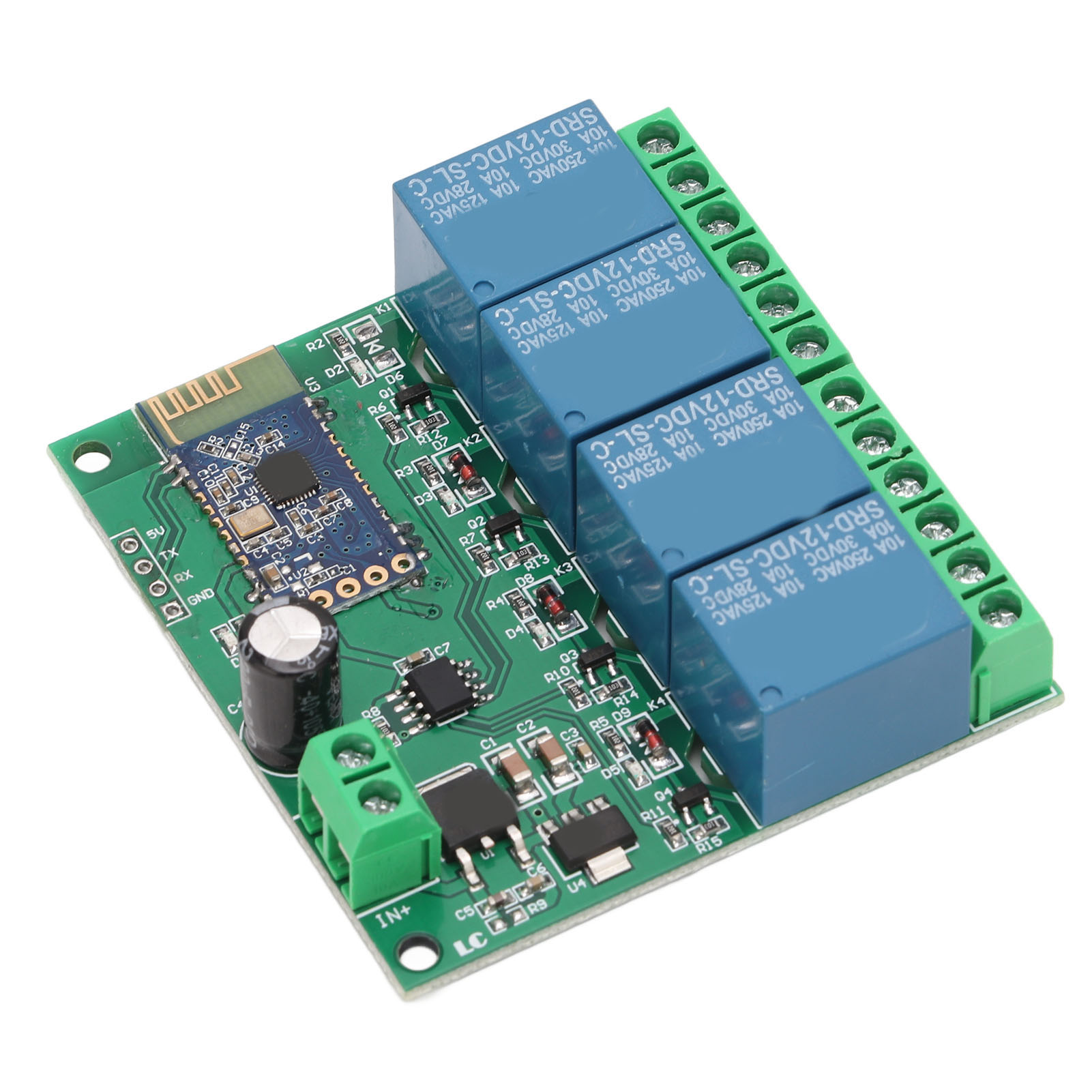 4-kanal-bluetooth-relaismodul Mit Fernbedienung Und Hoher Störfestigkeit Für Smart Home Dc12v