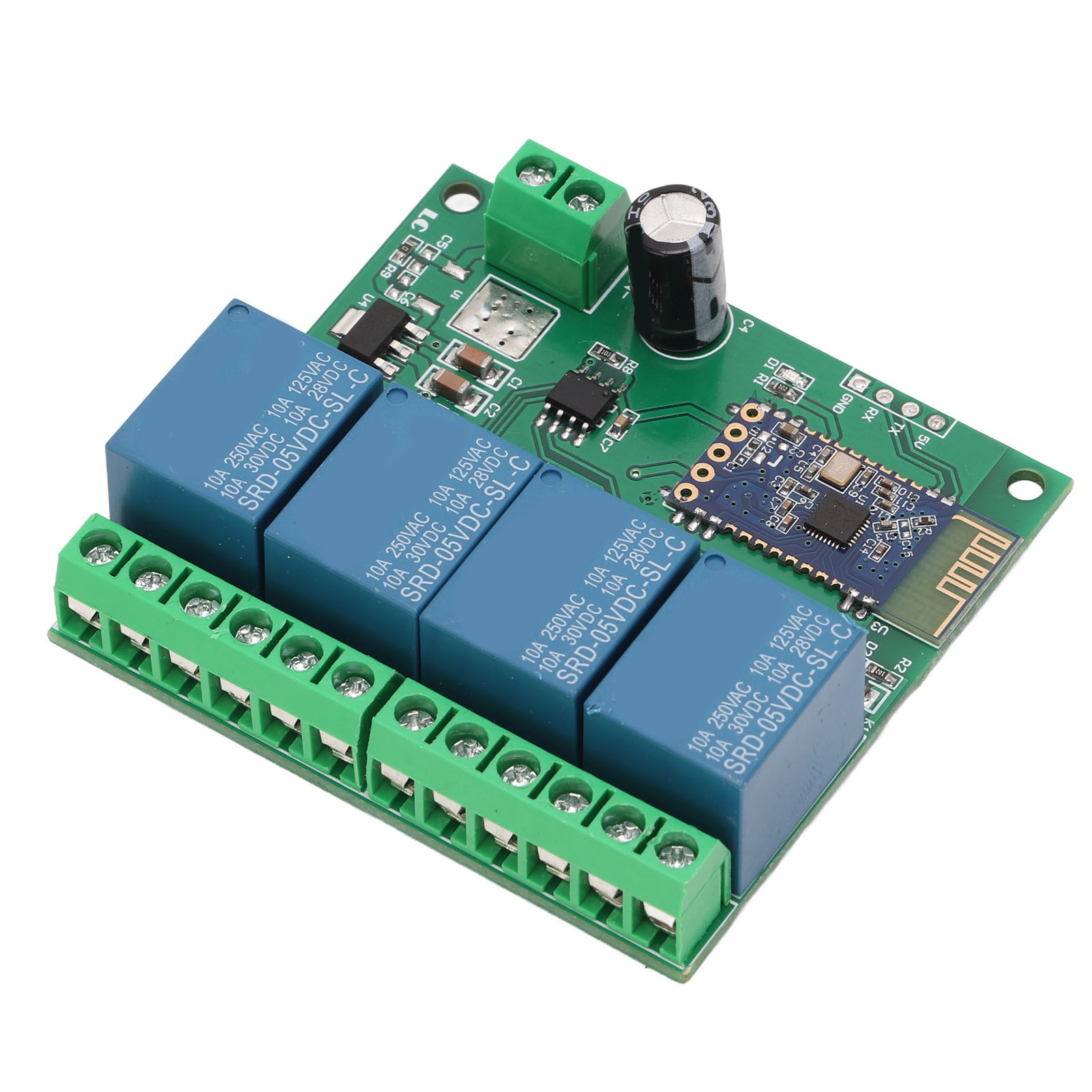4-kanal-bluetooth-relaismodul Mit Fernbedienung, Hohe Störfestigkeit Für Smart Home Dc5v