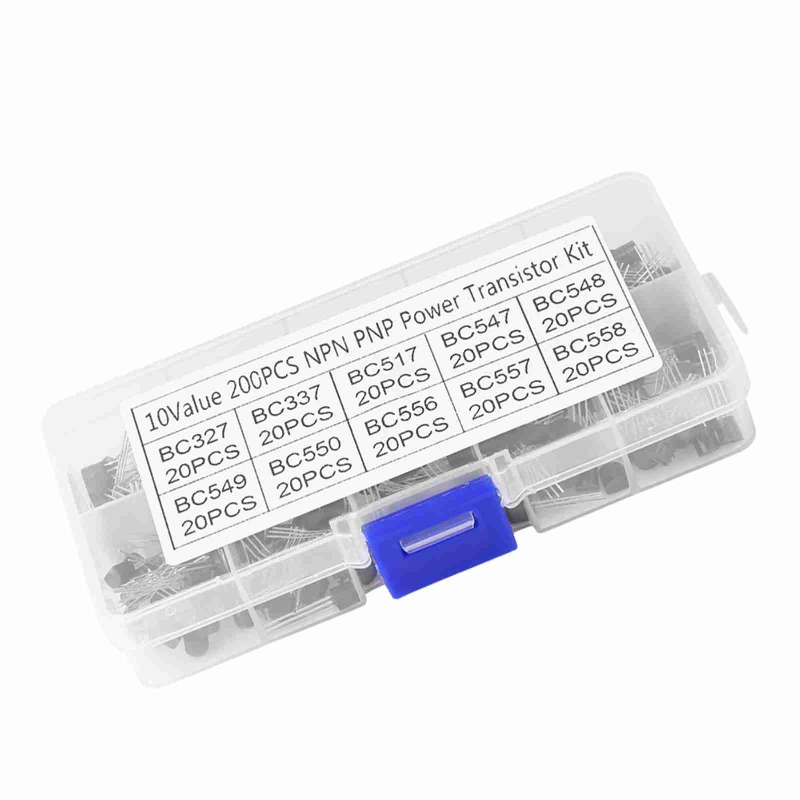 200-teiliges Transistor-sortiment (10 Werte) Npn Pnp To-92 Bc327-bc558 Diy-kit