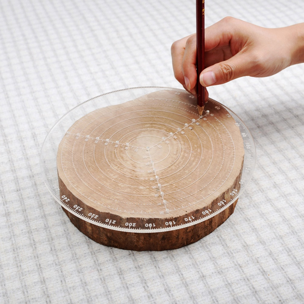 Transparenter Acryl-zirkel Zur Bestimmung Des Mittelpunkts Eines Kreises Bei Der Holzbearbeitung