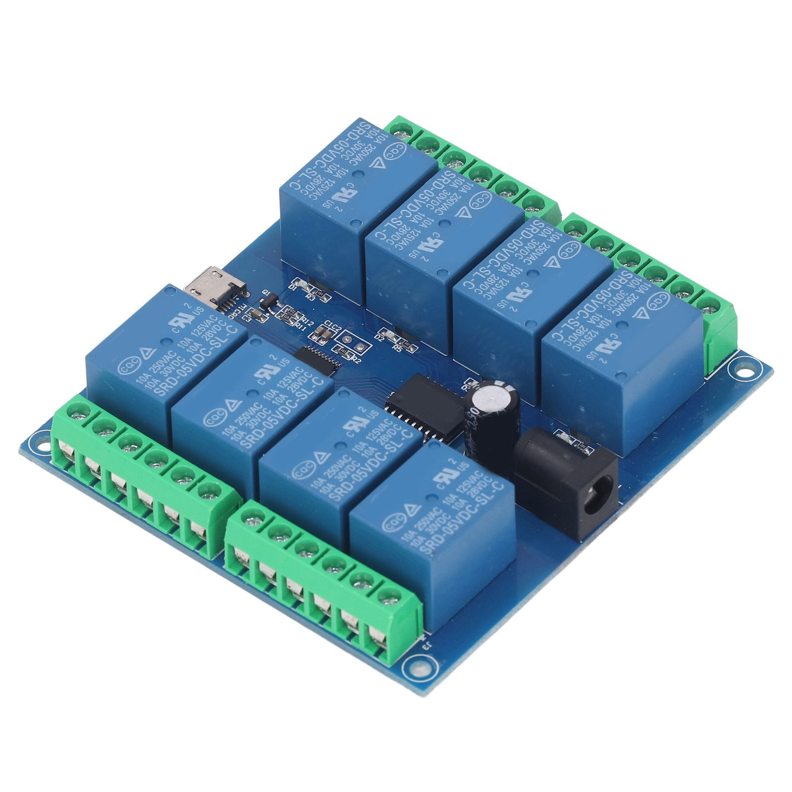 Treiberloses Usb-relaismodul, 8 Kanäle, 5 V, Stabile Intelligente Steuerrelaisplatine Für Mechatronik