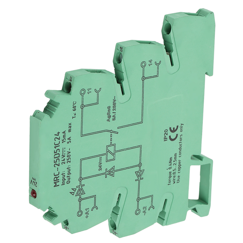 Mrc-25d51c24 Sps-elektromagnetkontakt-anschlussrelaismodul 5a No