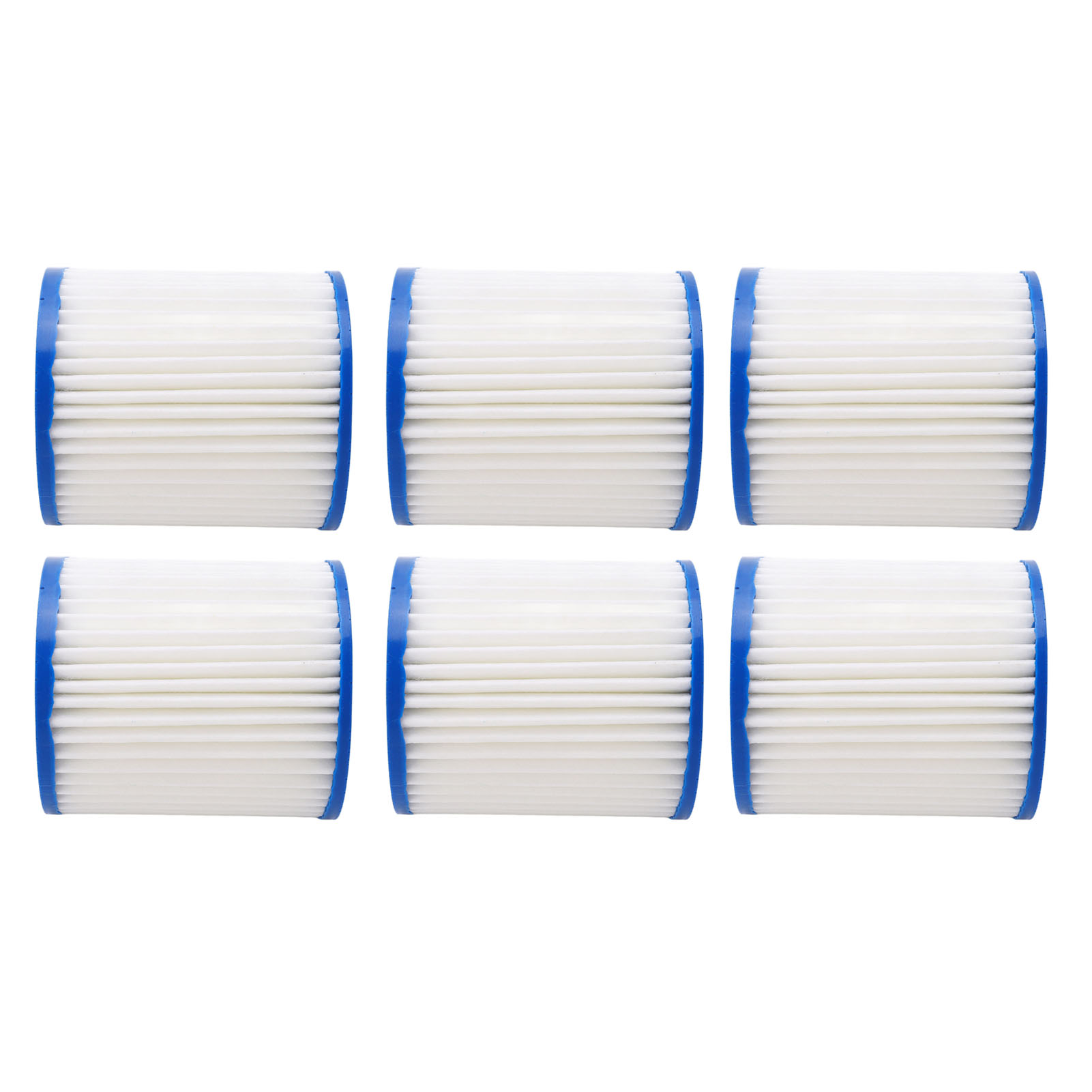 Set Mit 6 Polyester-schwimmbadwasserpumpenfilterkartuschen