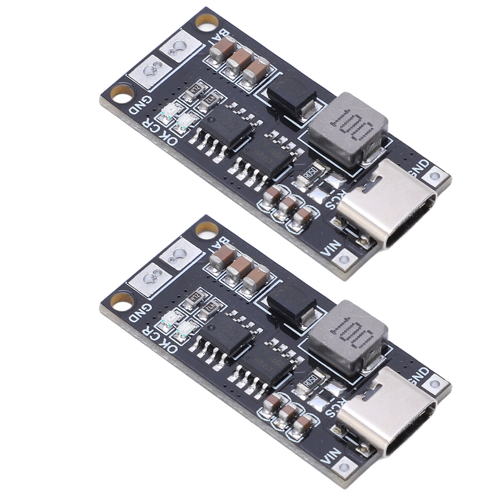 2 Stück Robuste Akkulademodule, 2s Typ C – 8,4 V Boost-lithium-akkumodule, 2 A