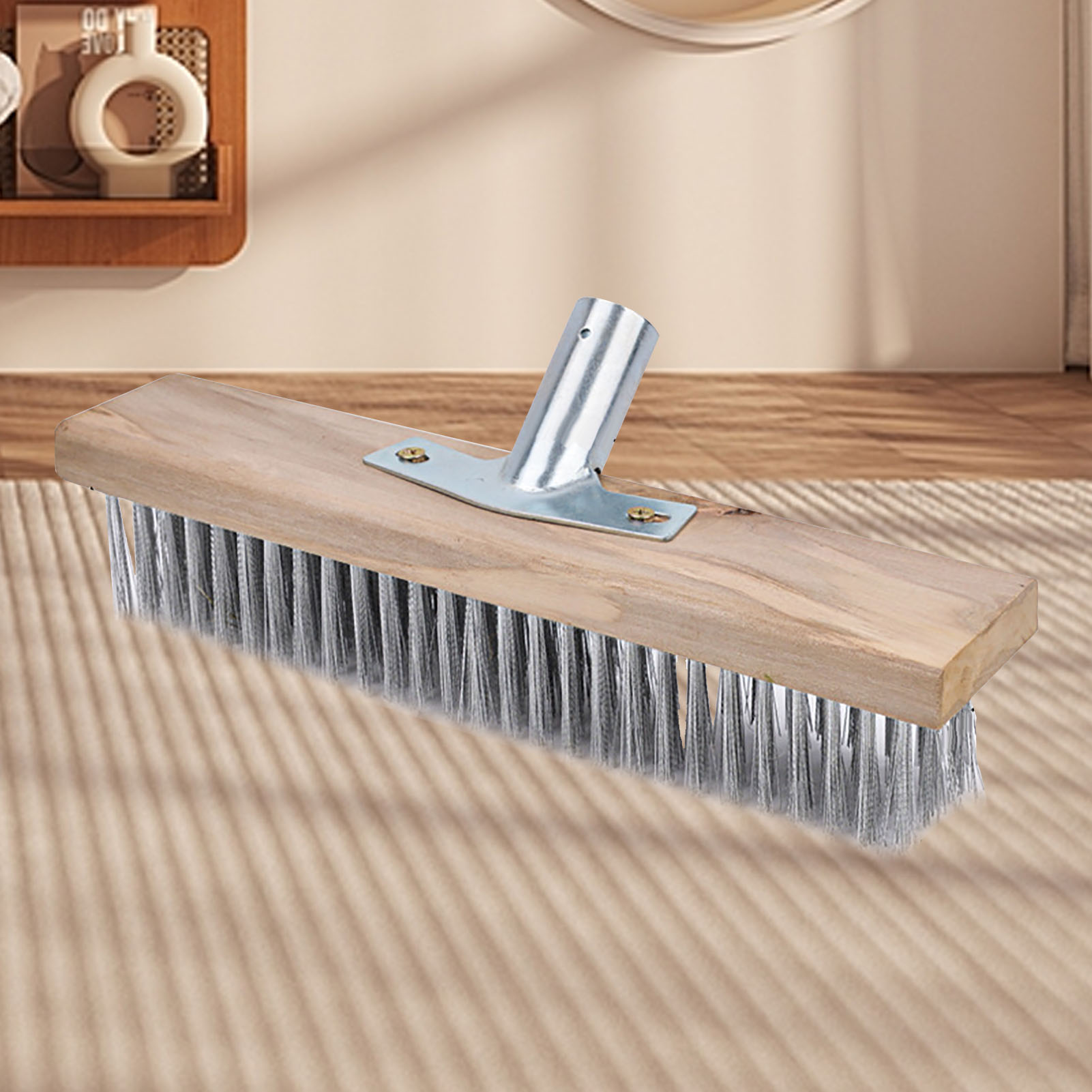 30 Cm Lange, Robuste Edelstahl-oberflächenbürste – Vielseitig, Zuverlässig Und Langlebig – Ideal Für Garagen Und Betonflächen.