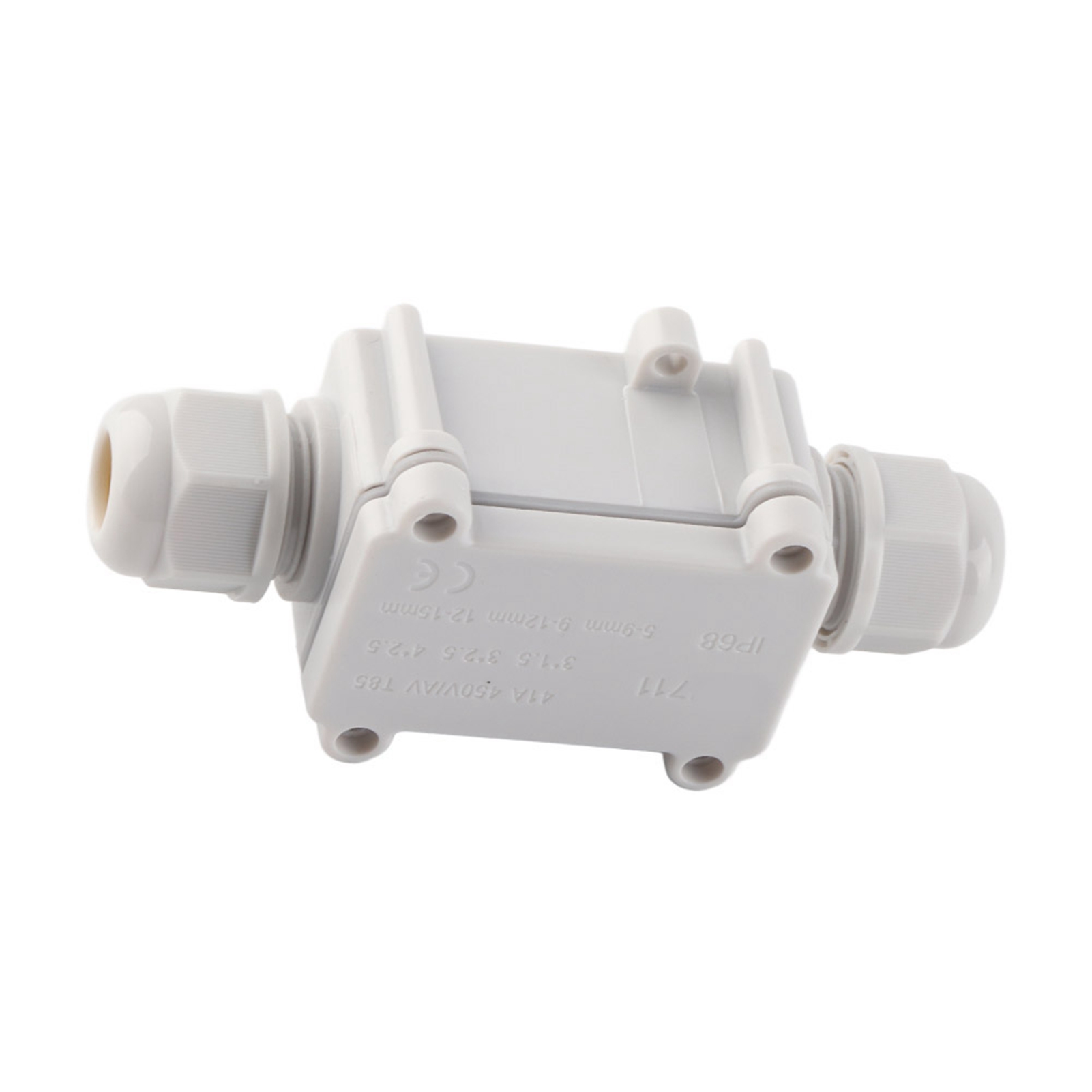 Ip68 Wasserdichte 2-teilige Anschlussdose Für Elektrische Außenkabel, 450 V, 24 A