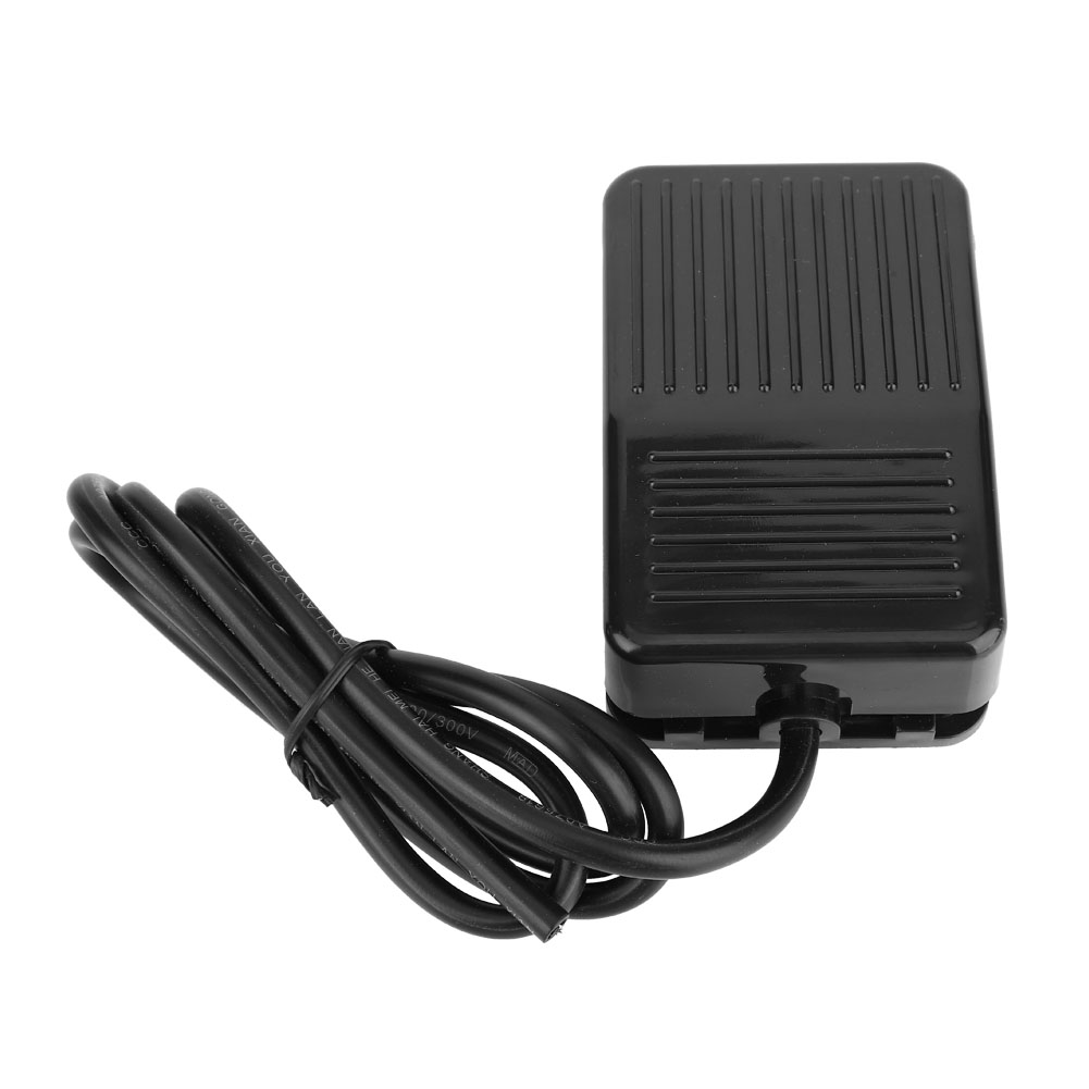 Tfs-01 250vac 10a Rutschfester Momentan-fußschalter Schwarz (1m)