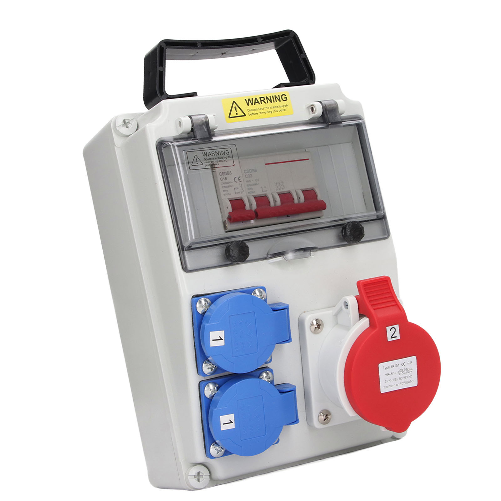 Stromverteiler Ac 200–250 V, Universalsteckdose Ac 220–380 V, 240–415 V Cee-steckdose Mit Sicherung