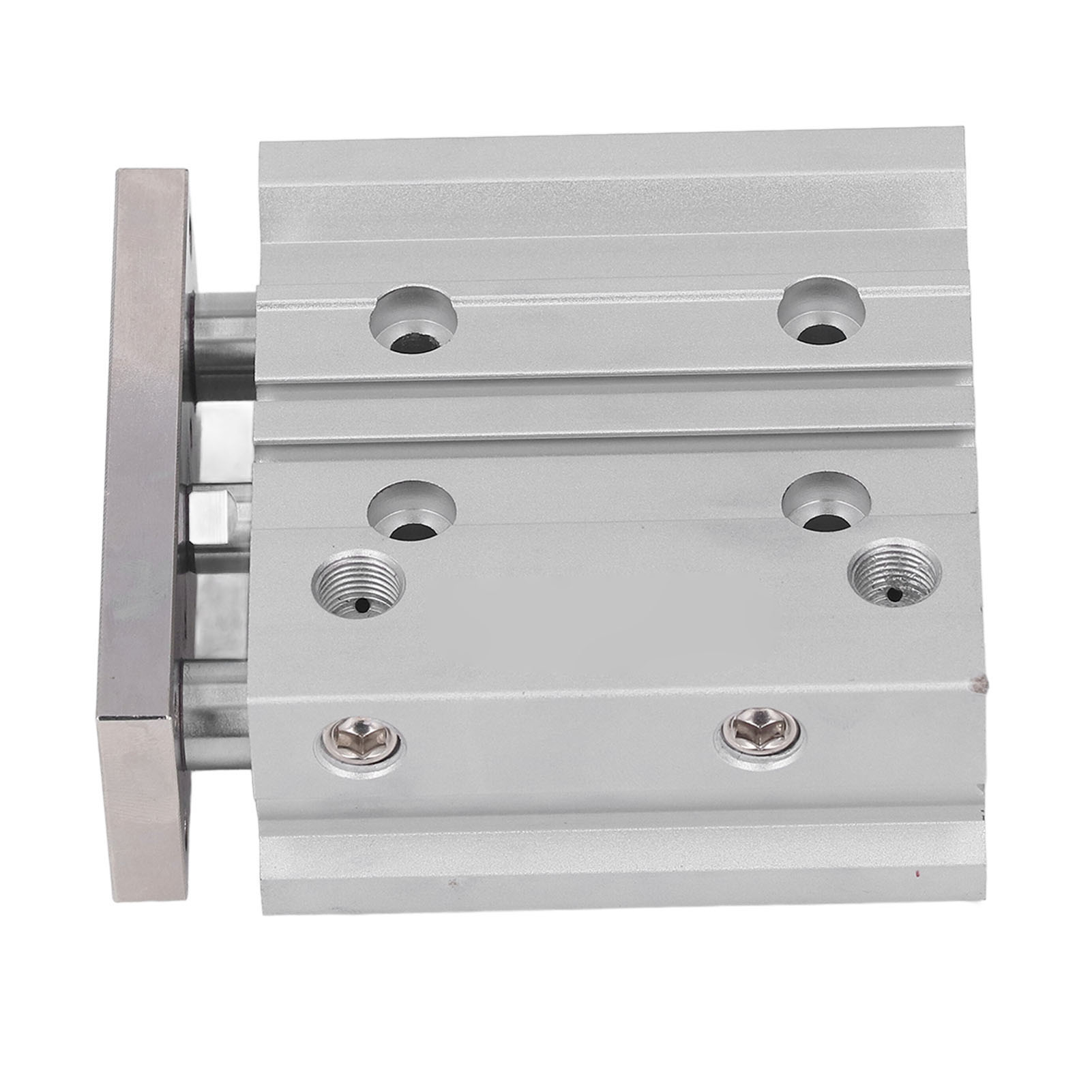 Pneumatischer Luftzylinder, 3-kolben-bauweise, Aluminiumlegierung, 20 Mm Zylinderdurchmesser, 40 Mm Hub, Doppeltwirkend, Pt1/8