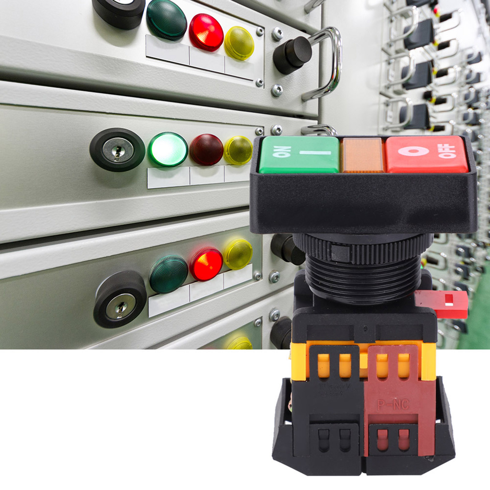 Ppbb-30n Doppelt-drucktaster Mit Led-beleuchtung, Ein-/ausschalter (24 Vdc)