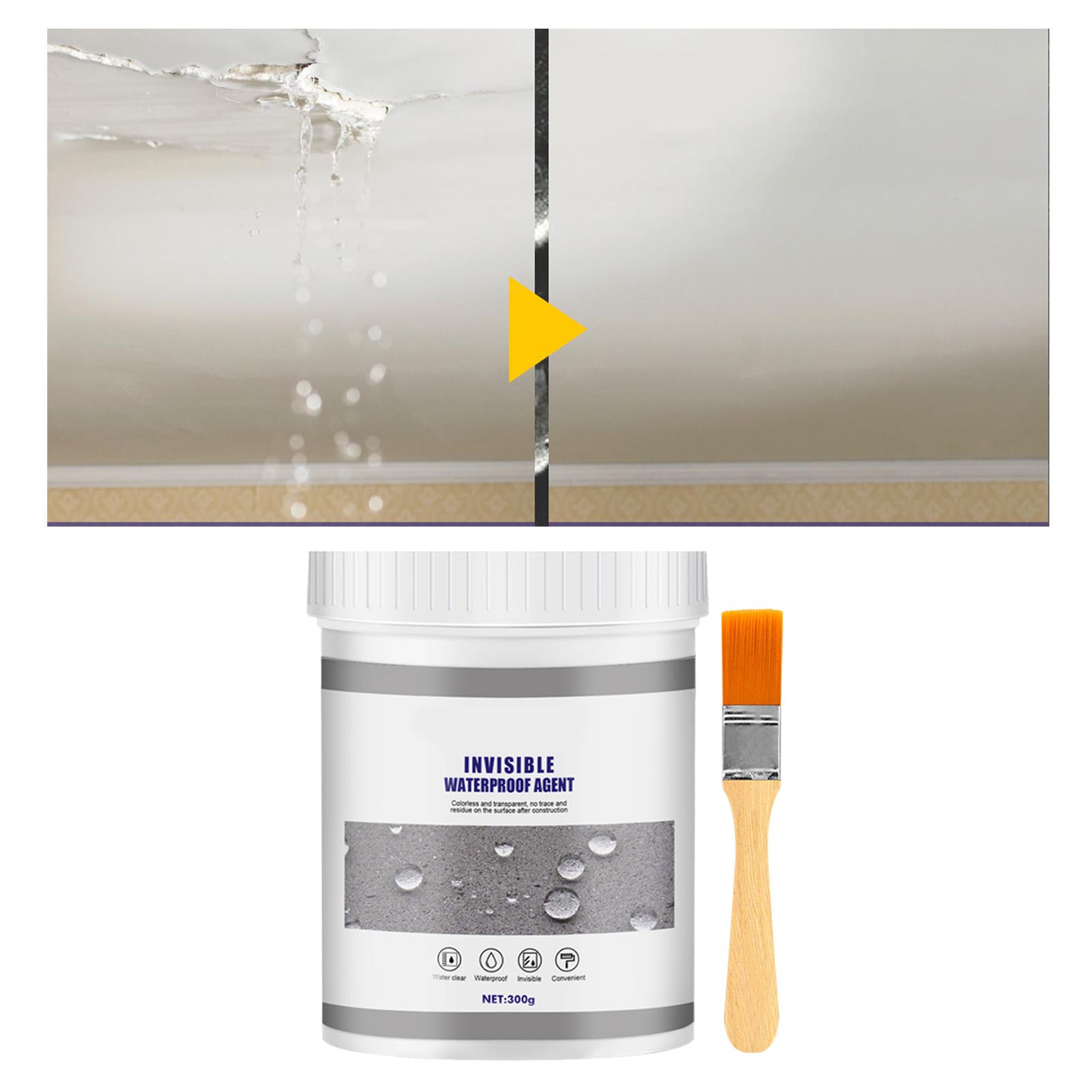 Wasserdichte, Transparente, Auslaufsichere Und Unsichtbare Isolierdichtmasse Für Wandfliesen Und Zement, Inklusive Pinsel, 300 G