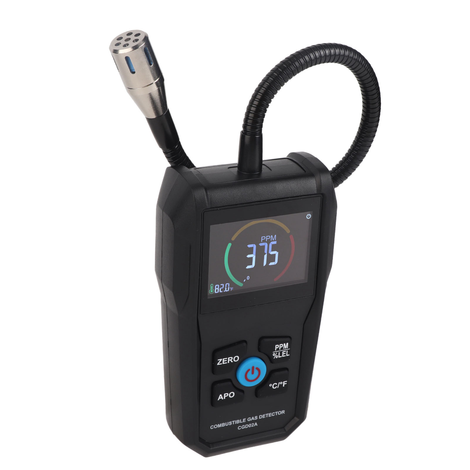 Tragbarer Gasleckdetektor Mit Lcd-anzeige Für Rohrleitungen, Messbereich 50–50.000 Ppm.